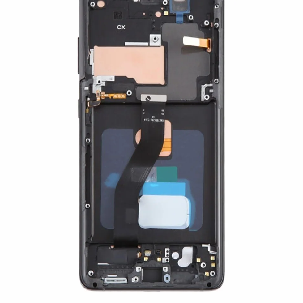 It'Go OLED HD (6.67 inch) Display per Samsung S21 Ultra G998 OLED LCD Schermo di Ricambio Touch Screen con Strumento Nero con Telaio di Alta qualità