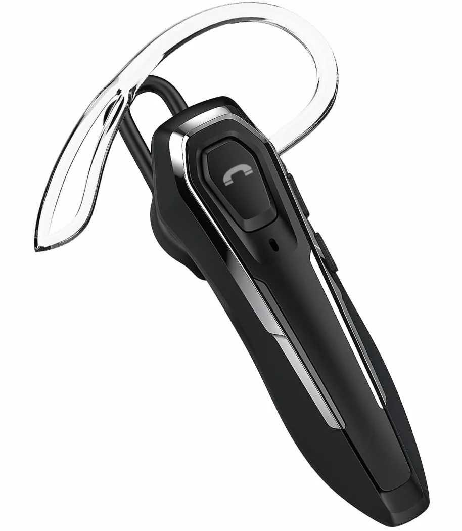 Micool Auricolare Singolo Bluetooth 5.0, con cancellazione del rumore, Auricolari Bluetooth mono vivavoce 30 ore di conversazione, Cuffie wireless Bluetooth per camionisti/magazzini