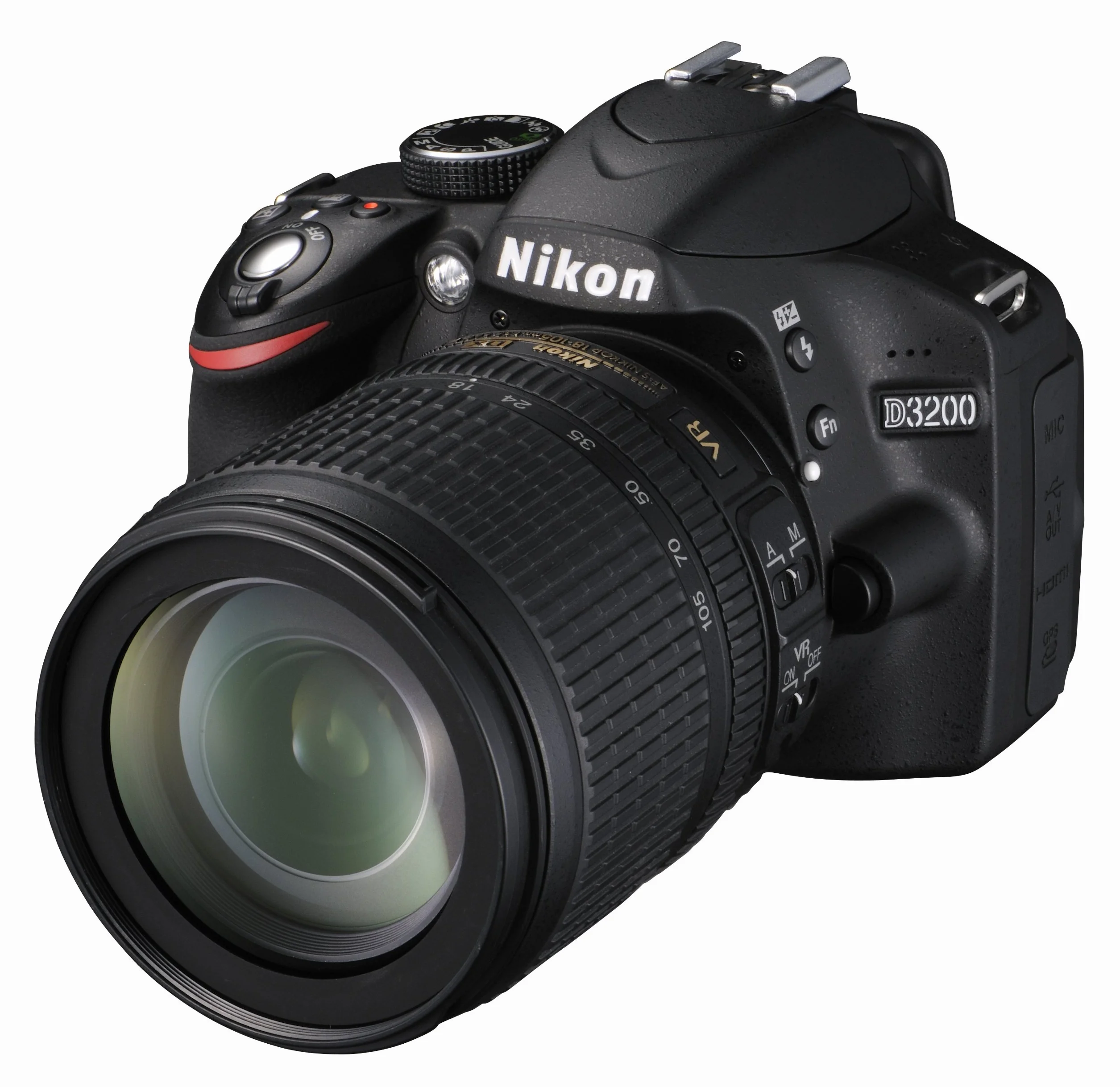 Nikon D3200 +18-105VR , Fotocamera Reflex, Colore Nero, Obiettivo incluso [Versione EU]