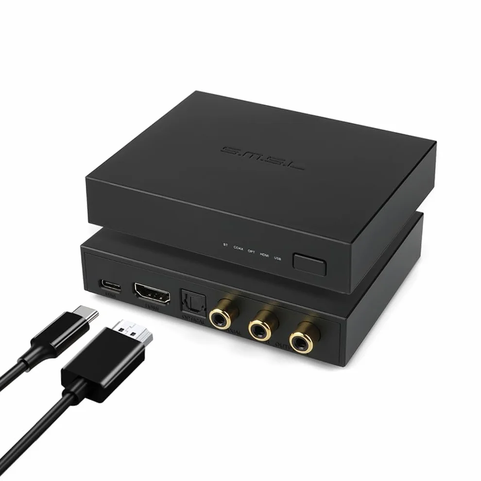SMSL PS100 DAC Convertitore Audio Digitale Analogico 192kHz USB Bluetooth HDMI ARC Ottica Coassiale