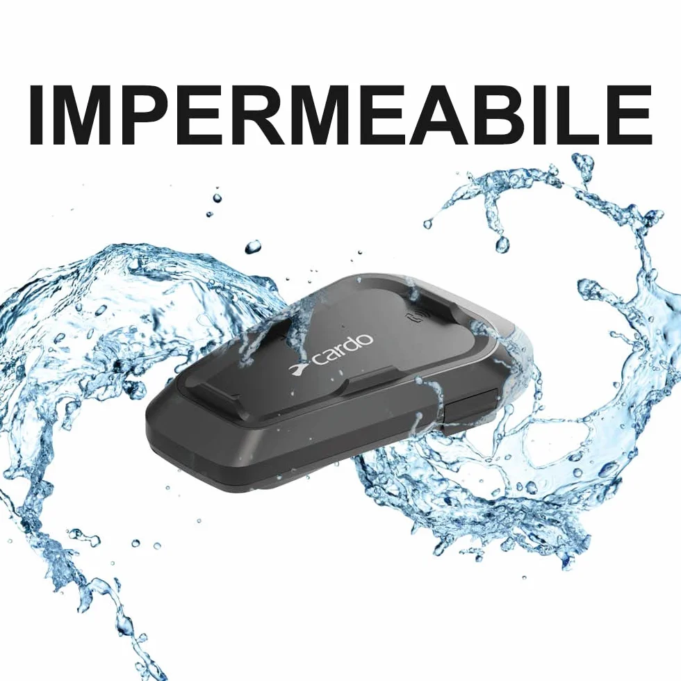 Cardo SPIRIT Interfono Bluetooth Mani Libere per Moto - Singolo