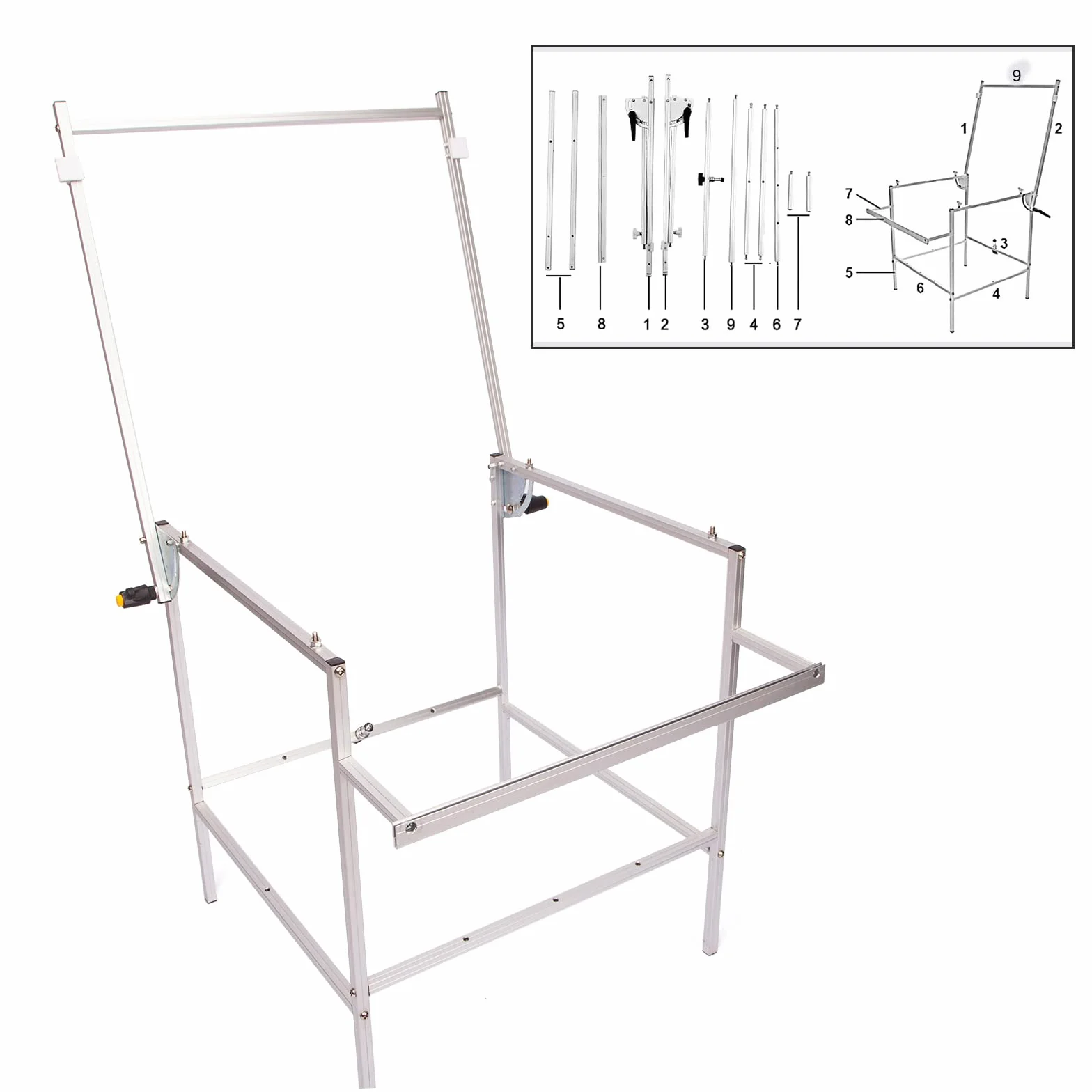 Tavolo da Tiro Fotografico con 3 Fondali in PVC, 60 x 130 cm Still Life Shooting Background Stand, Pieghevole e Portatile per e-commerce Prodotto Foto e Visualizzazione del Prodotto
