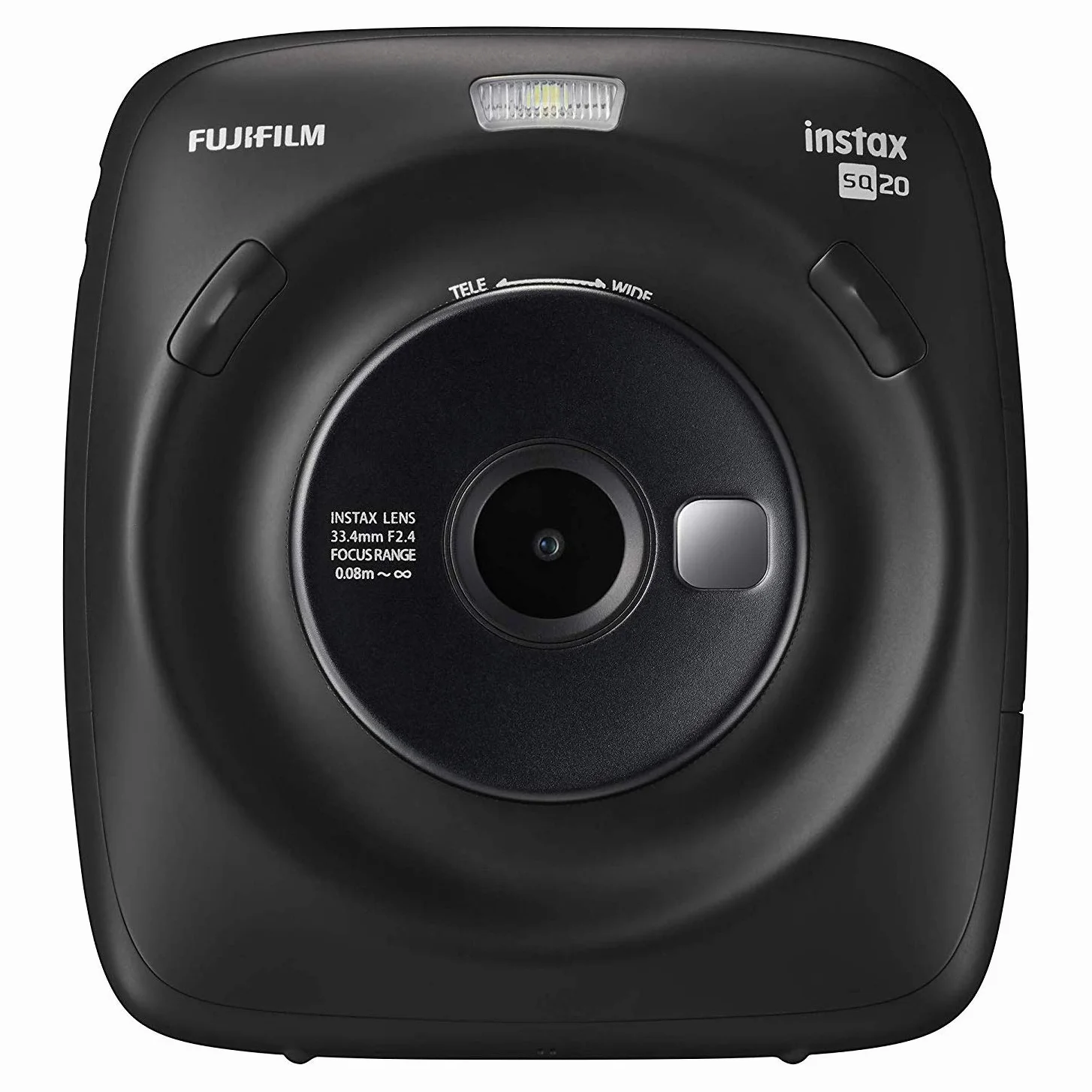 Fujifilm Instax Square SQ20 Fotocamera Istantanea e Digitale con Micro SD, Registra Video e Stampa in Formato Quadrato 62x62 mm, Nero