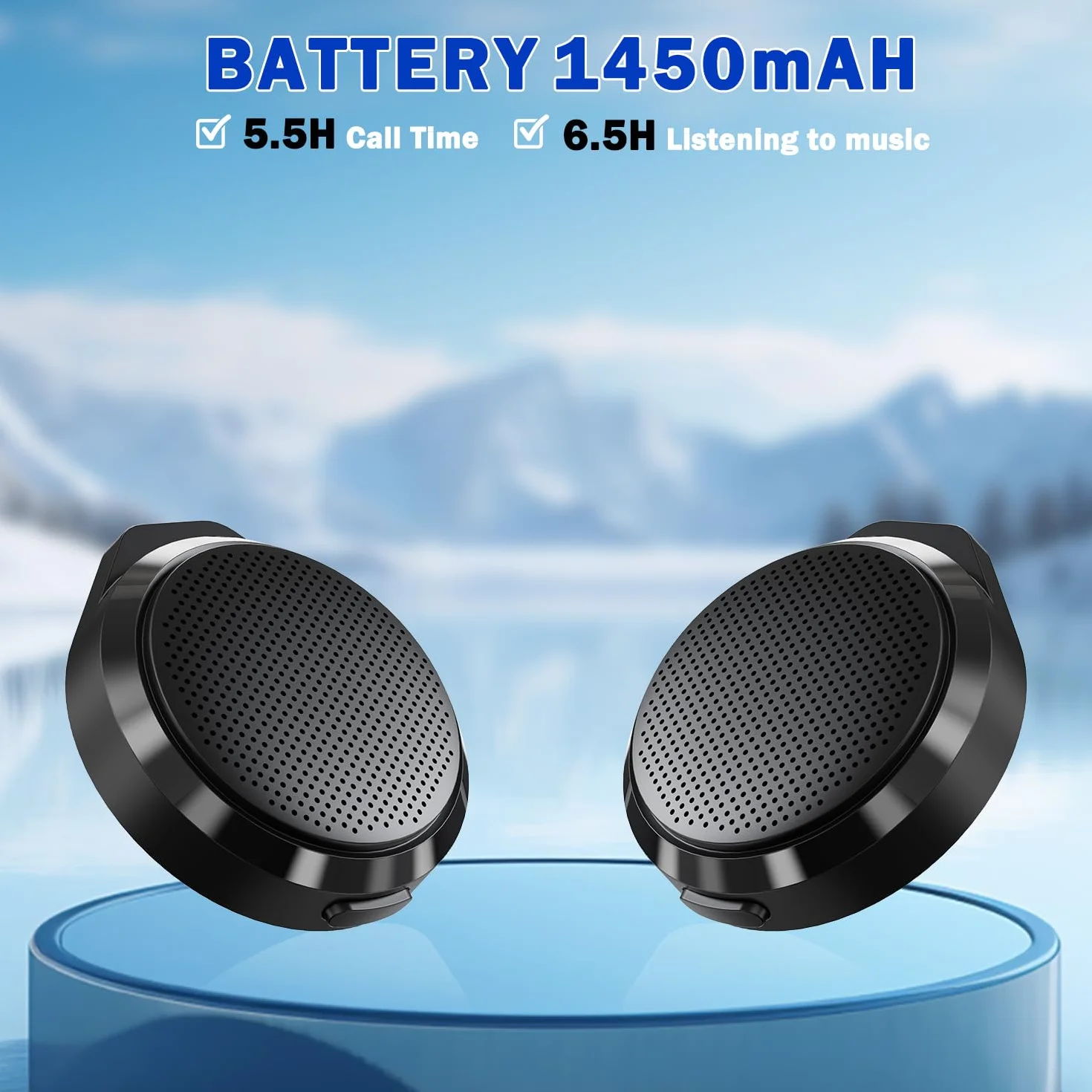 Interfono Moto Bluetooth Casco Telecomando Wireless Senza Rumore Vento Lunga Durata Batteria Motociclismo Sci Ciclismo