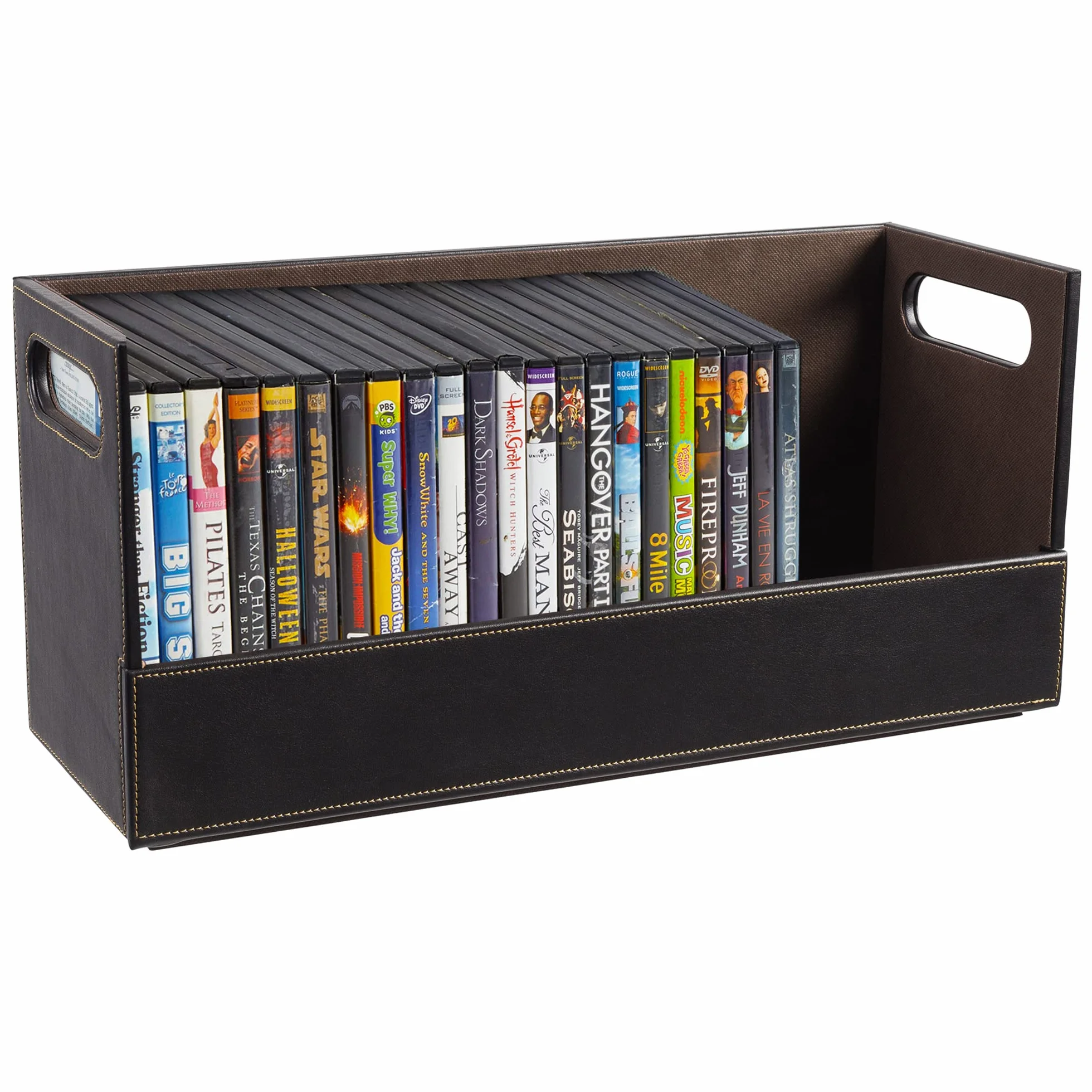 Stock Your Home Contenitore per Dvd con Forte Apertura Magnetica - Vassoio Dvd per 28 Dvd, BluRay, PS4, Videogiochi per scaffali multimediali e organizzazione