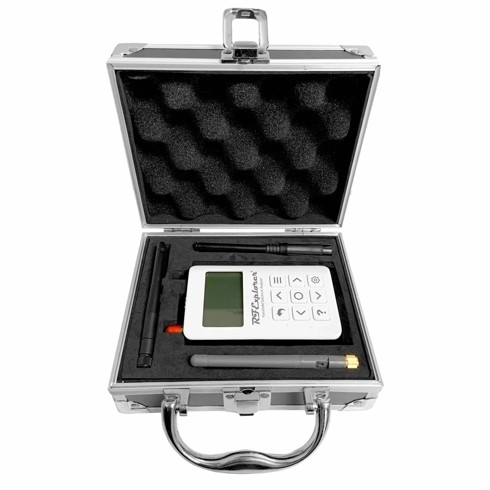 RF Explorer 6G Combo Plus – Analizzatore di Spettro RF Portatile 50 kHz – 6,1 GHz (fino a 7,5 GHz) per HAM, SDR, con Custodia in Alluminio e USB Ricaricabile