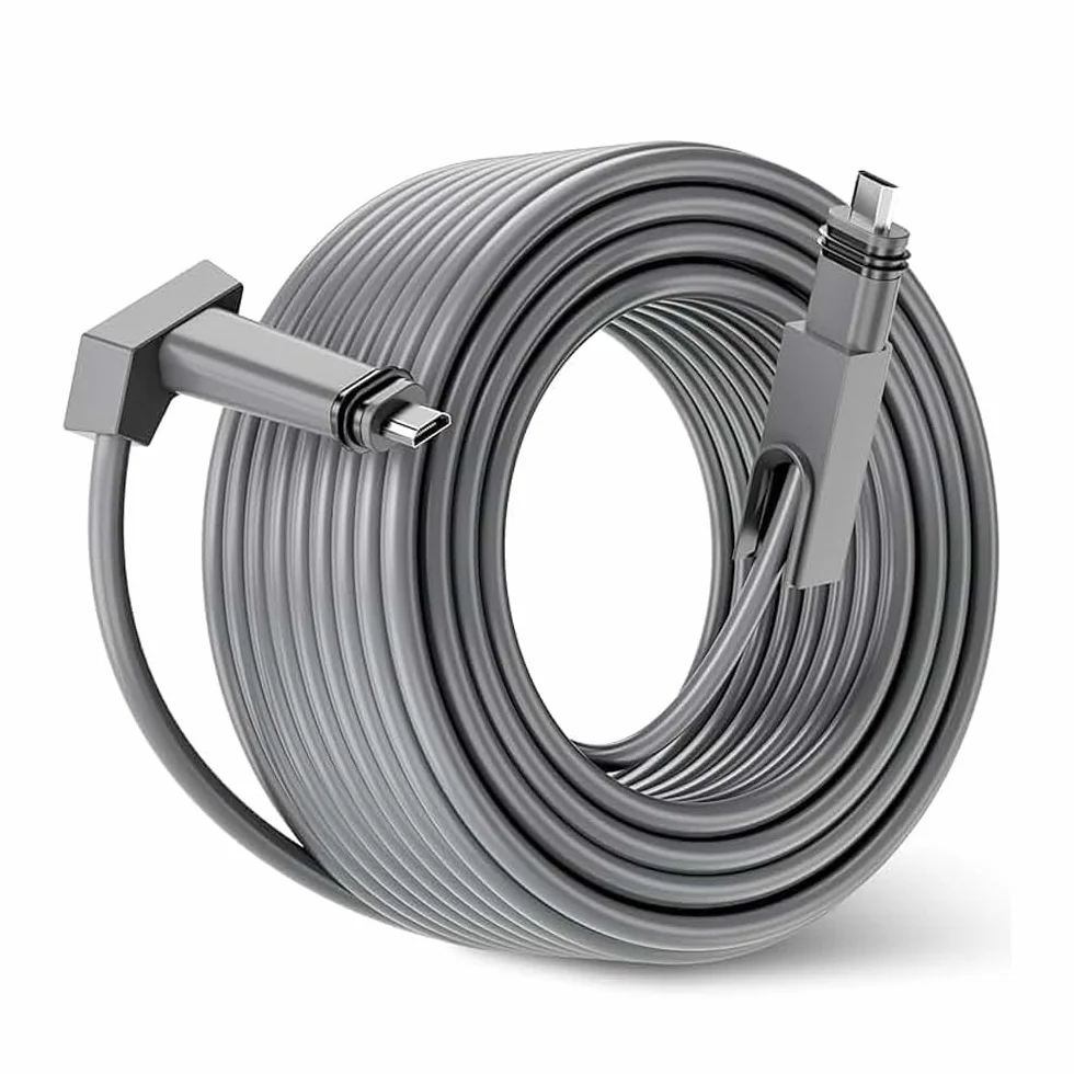Yunir Cavo Sostitutivo Starlink Rettangolare Satellite V2 da 9,1 M, Colore Grigio Multifunzionale da 9,1 M per Cavo Starlink V2, Connessione Stabile, Robusto e Durevole, Facile da