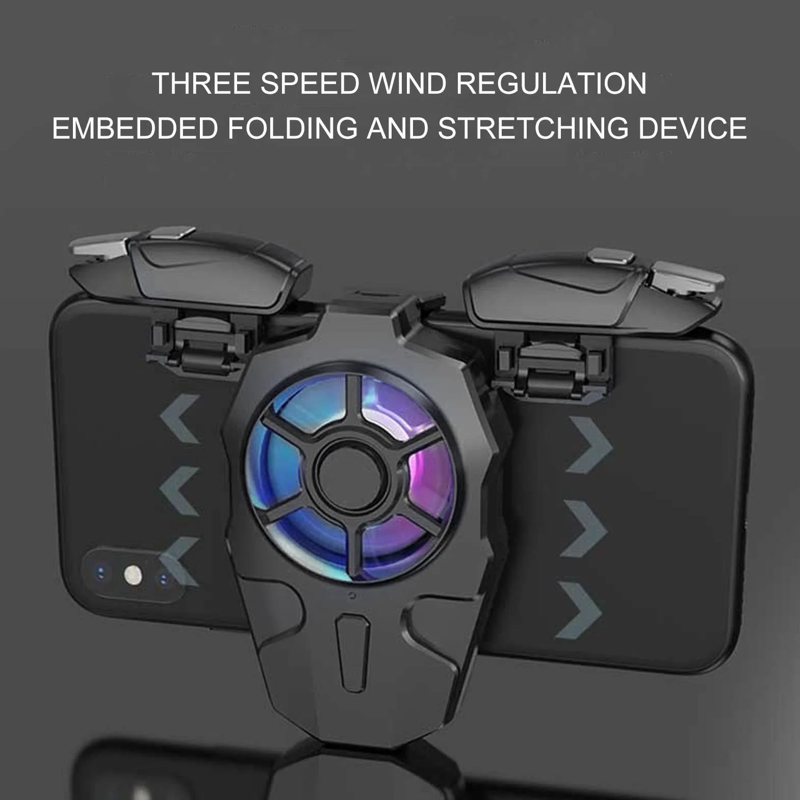 Bewinner Trigger Mobili AK03 con Dispositivo di Raffreddamento per Telefono, Joystick Sensibile per Sparatutto, Radiatore Portatile per Gioco