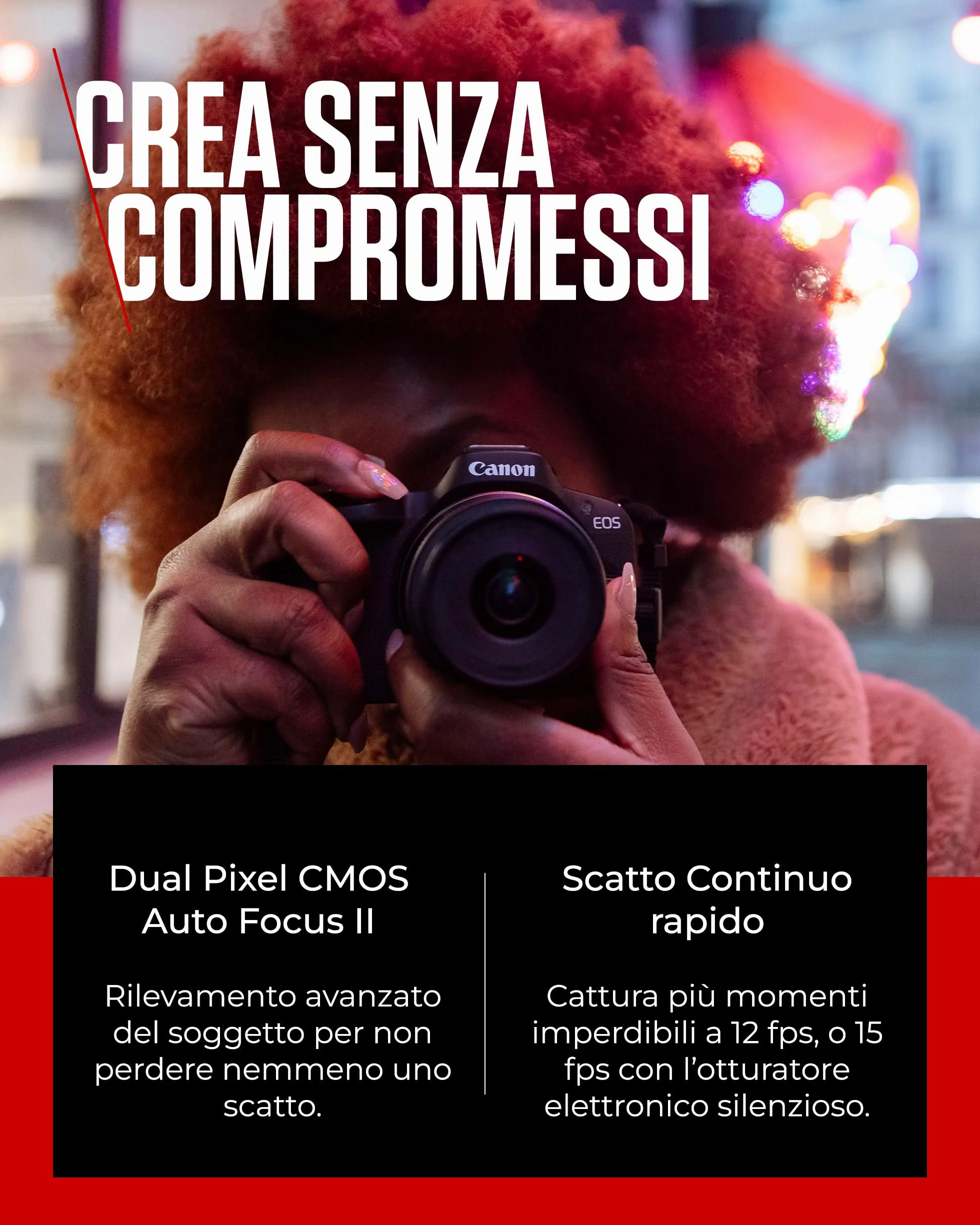 Canon EOS R50 APS-C Mirrorless + RF-S 18-45 f/4,5-6,3 + 2x Batterie (Kit Batteria Aggiuntiva), (24,2 Mp,- Fino a 15fps, DIGIC X, Video 4K UHD Fino 30p, Dual Pixel CMOS Auto Focus II, Disp)