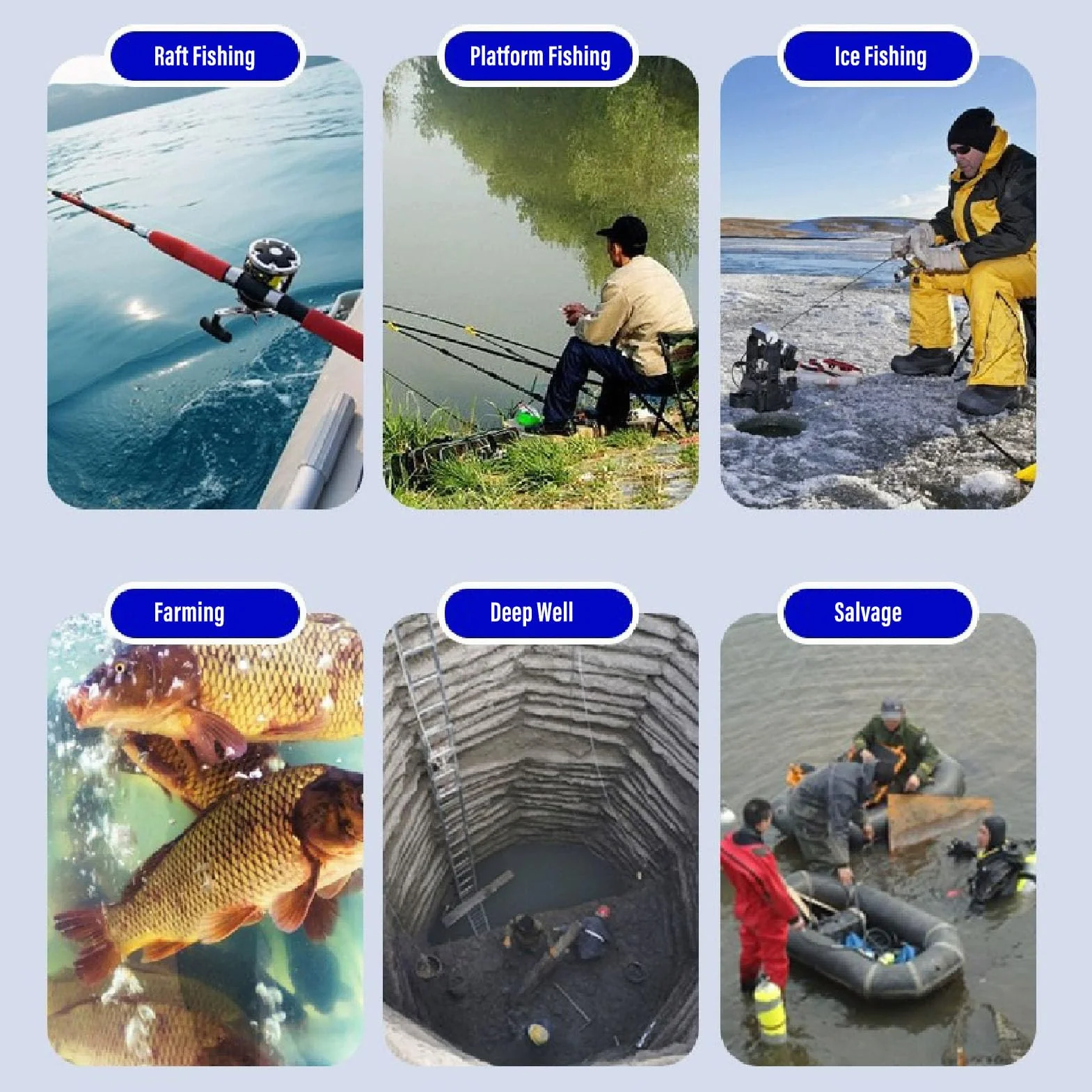 Bewinner Drone da Pesca Subacquea - Cavo da 30 M 1080P Alta Definizione 4,3 Pollici Visibile Video Fish Finder su Grande Schermo,Telecamera da Pesca Subacquea per la Pesca in Barca
