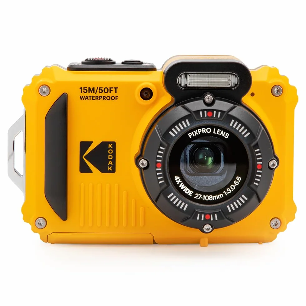 Kodak Pixpro WPZ2 - Fotocamera digitale compatta 16 MPixel, impermeabile e antiurto, colore: Giallo