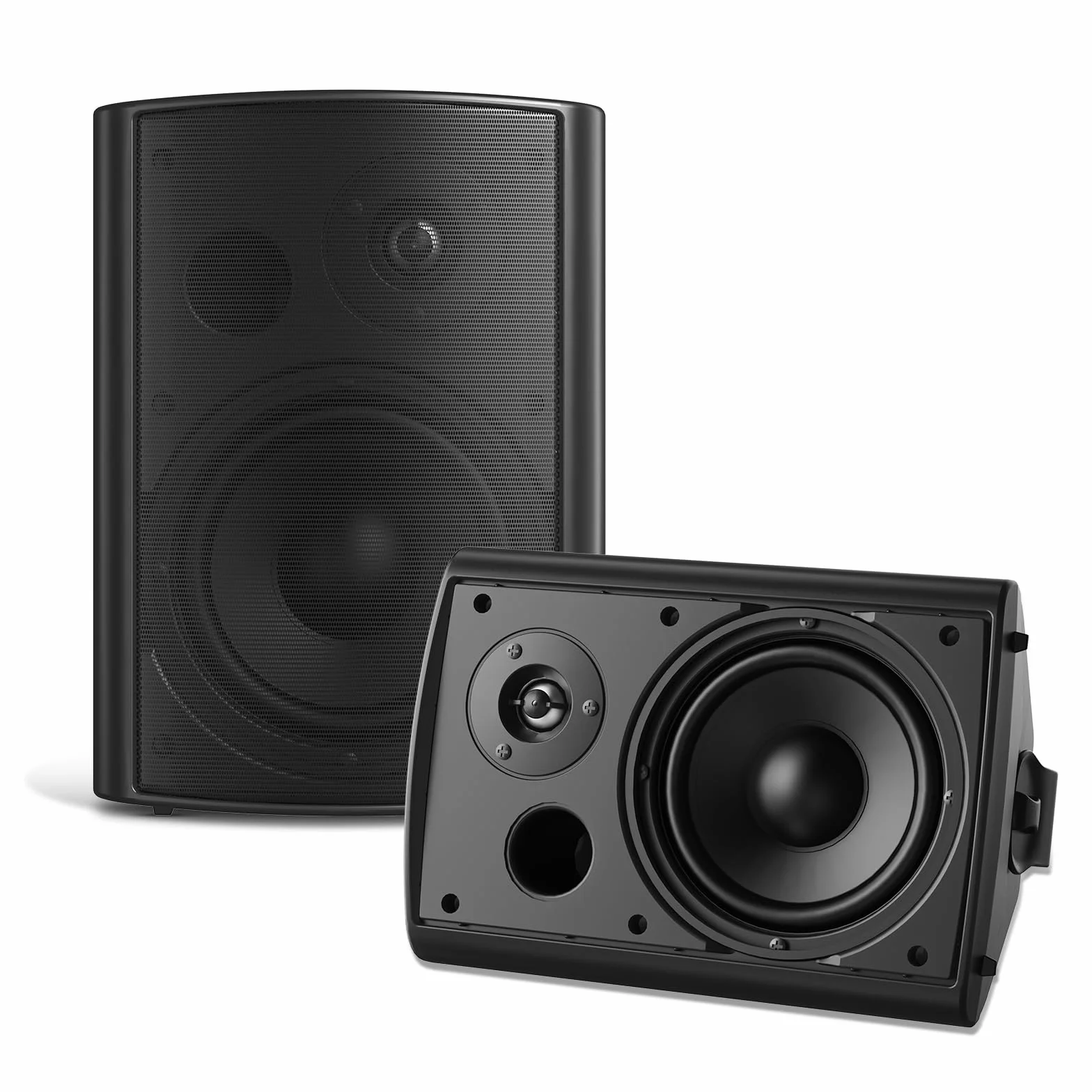 STUDIOFINIX 6.5 Cali Altoparlanti da Parete 2 Vie Passivi Outdoor 400W ABS Nero