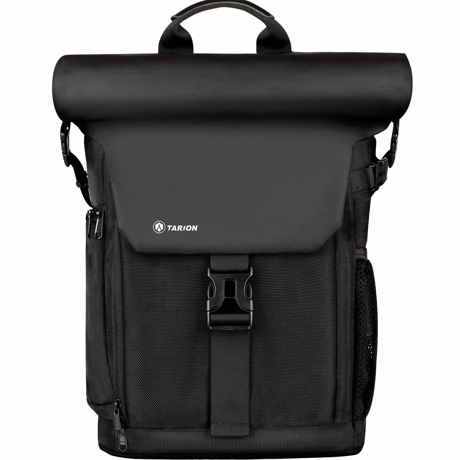 TARION Zaino per fotocamera Rolltop impermeabile per fotocamera DSLR zaino con custodia per laptop da 15,6 pollici e custodia antipioggia