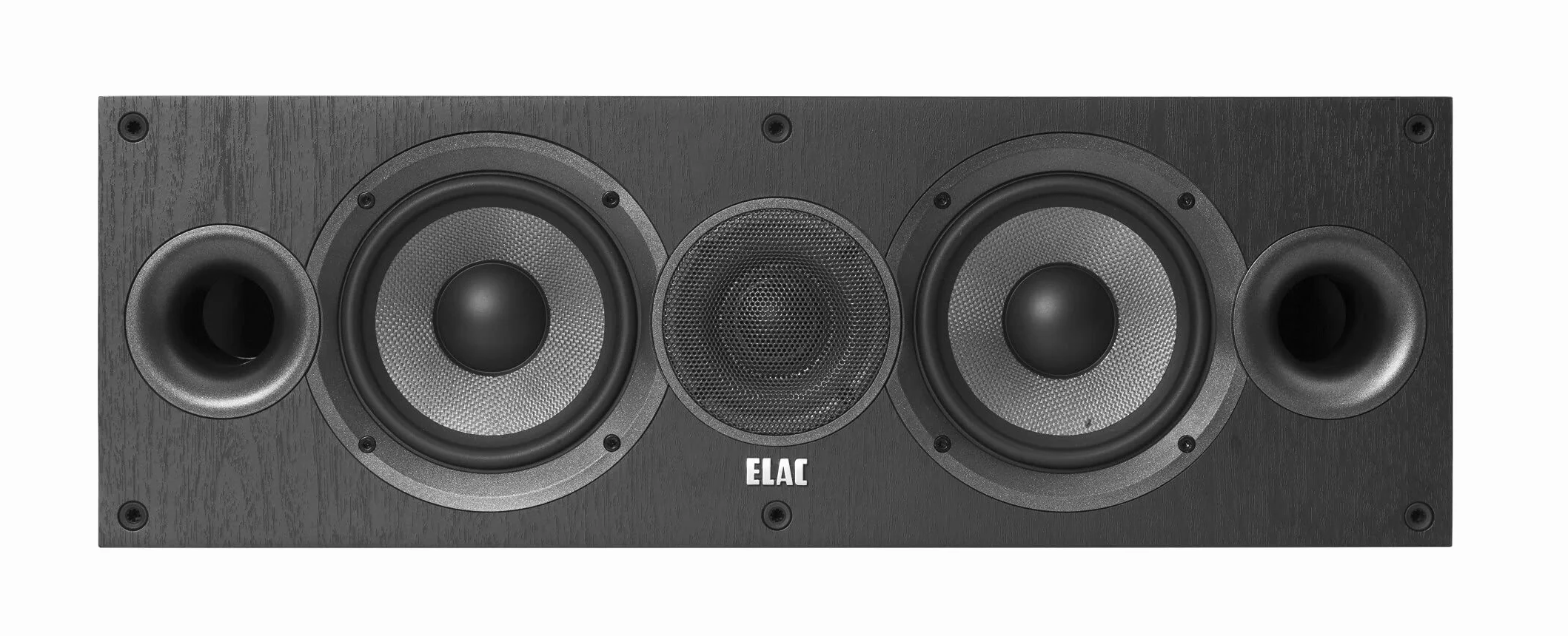 ELAC Debut 2.0 C5.2 - Altoparlante C5.2 per riproduzione musicale tramite impianto stereo, sistema audio surround 5.1, suono eccellente e design di alta qualità, altoparlante a 2 vie, colore: Nero