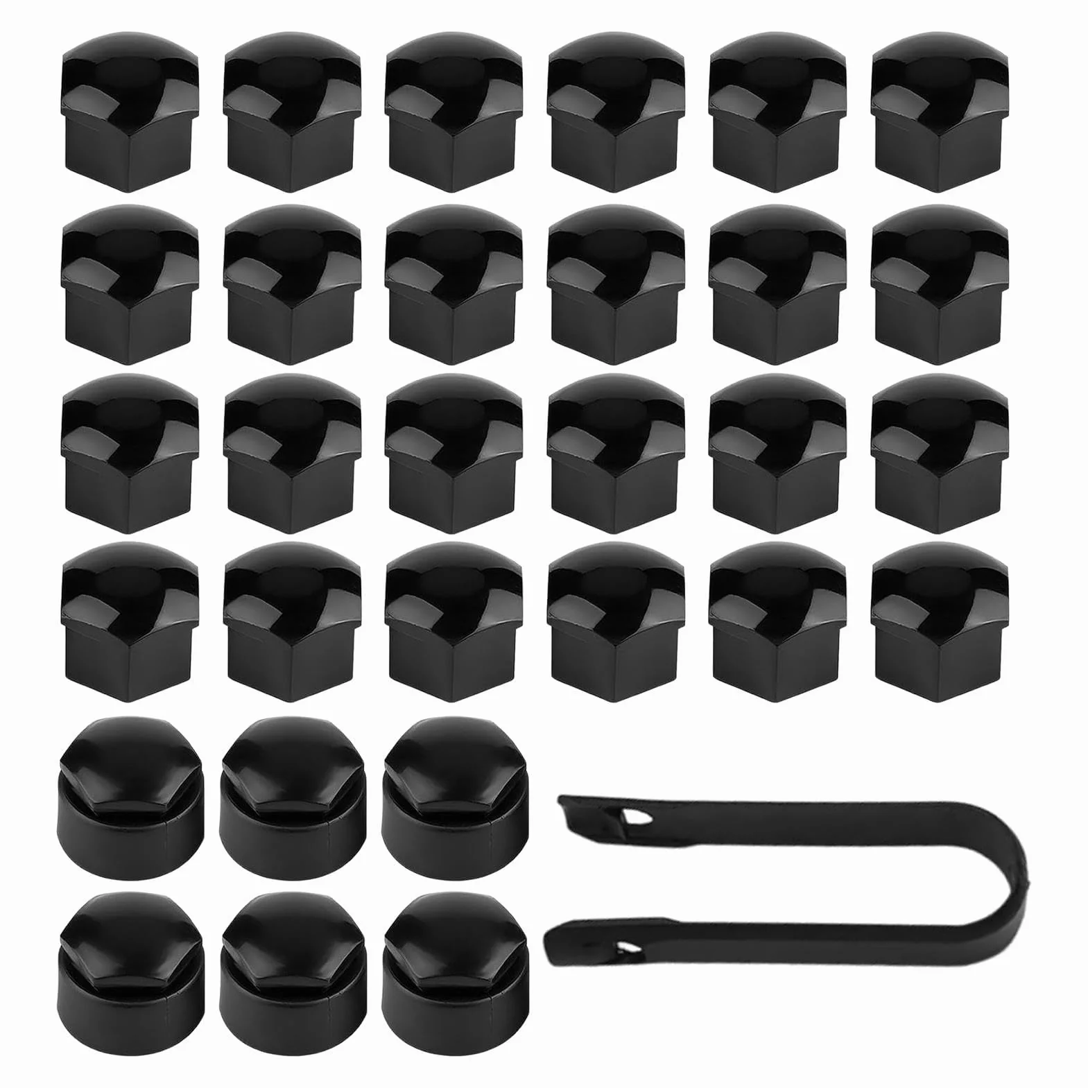 30 Pezzi Copridadi per Ruote per Suzuki Across 2020-, Tappi Bulloni Cerchi in Plastica Esterno 24 Standard 6 Antifurto Accessori,19mm