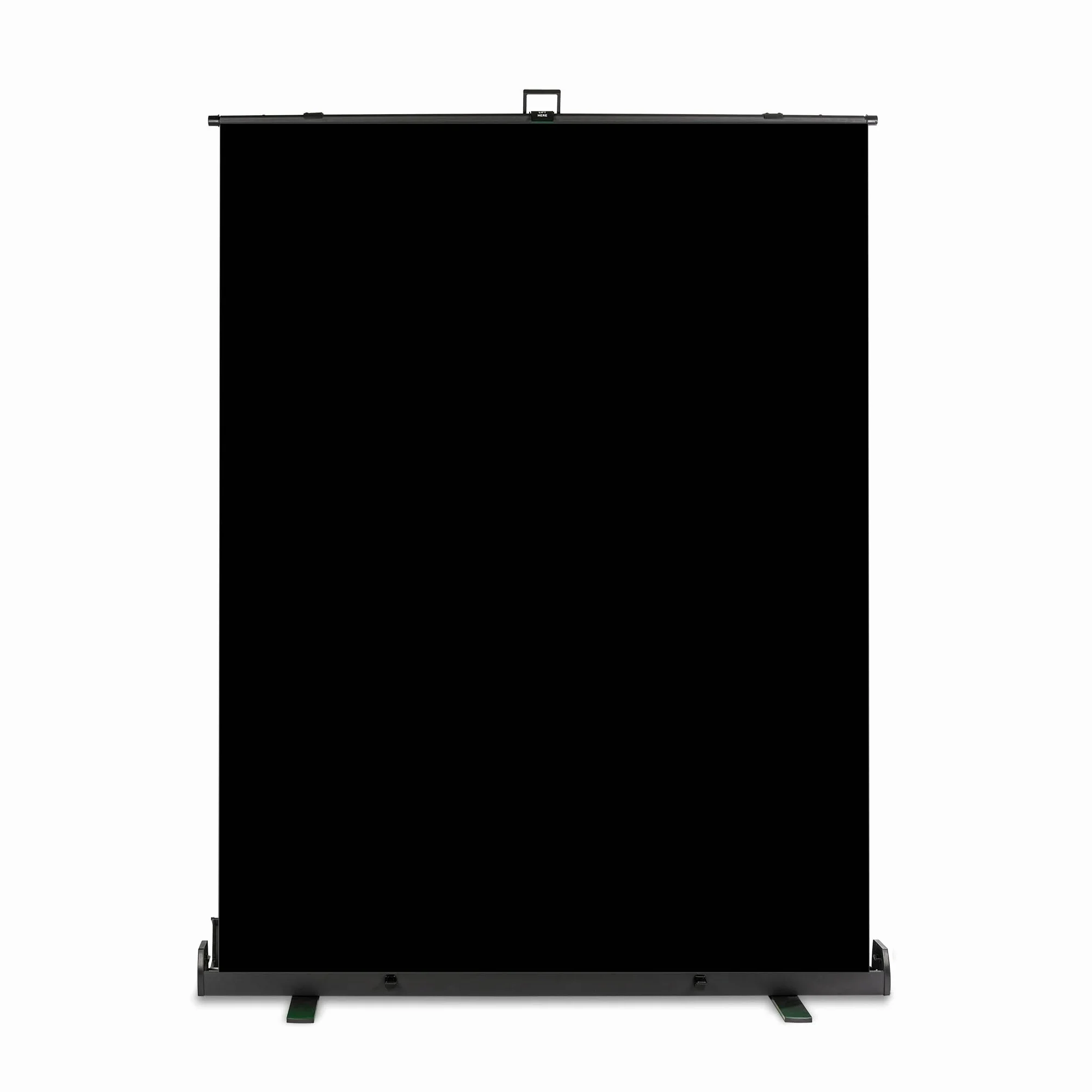 Walimex pro Fondale fotografico a rullo nero 155 x 200 cm, sfondo avvolgibile con supporto, sistema per studi fotografici, pannello ingualcibile ideale per fotografia low-key