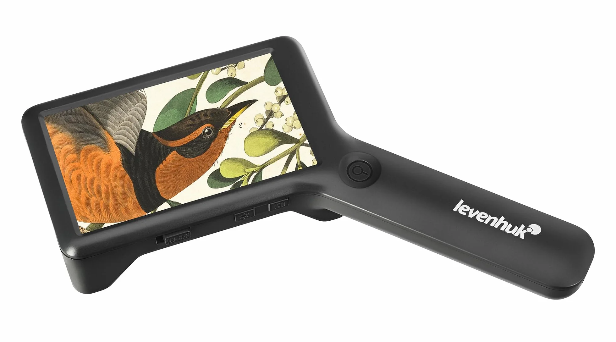 Levenhuk ERGO 40 PRO Lente d’Ingrandimento Digitale Wireless Portatile con Schermo LCD a Colori da 4 Pollici, Funzione di Cattura Immagini e Zoom Fino a 17x, per Lettura e Ricerca