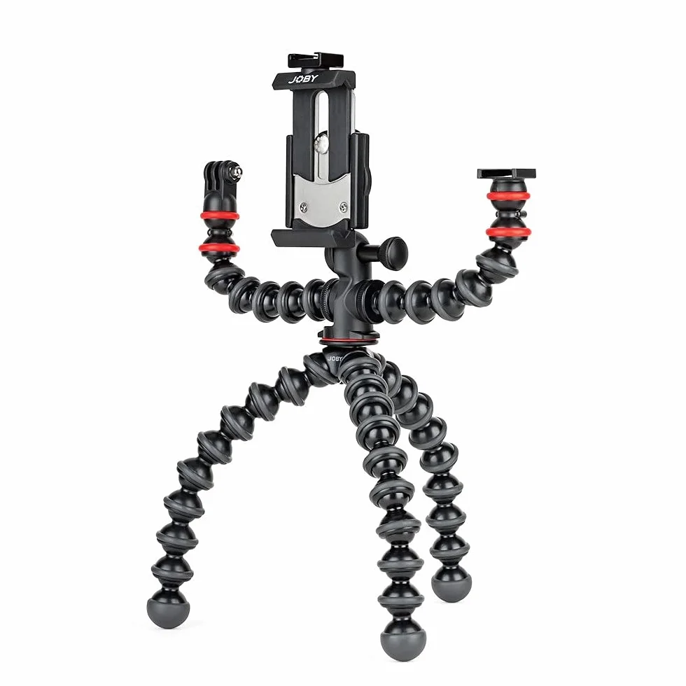 JOBY Gorillapod mobile Rig, Treppiede, Fotocamera, Accessori, YouTube, Vlogging, Smartphone, iPhone, GripTight, JB01533-BWW