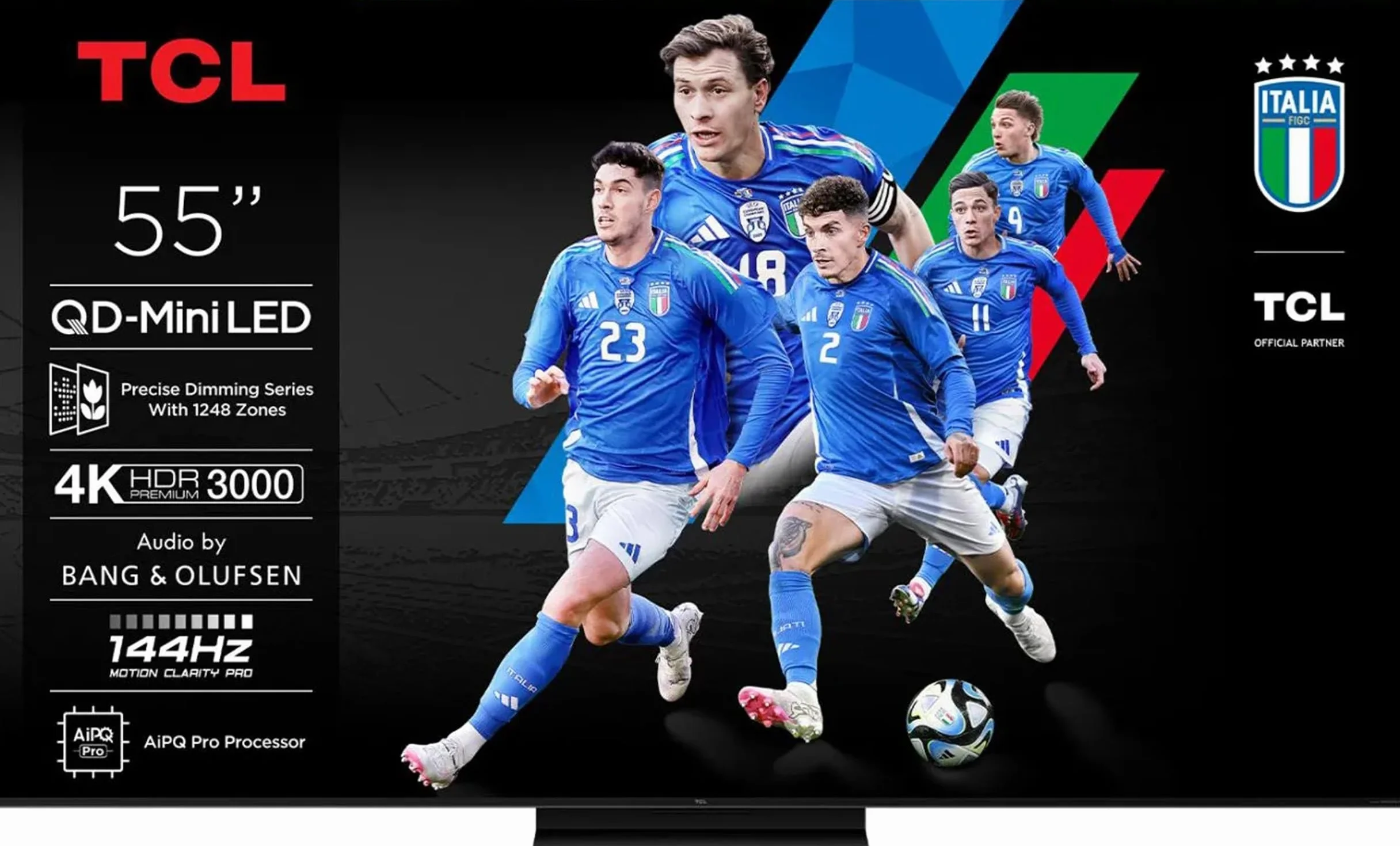 55C79K - TV 55 Pollici, Smart TV, 4K, DVB-T2, H.264, H.265, Classe energetica F