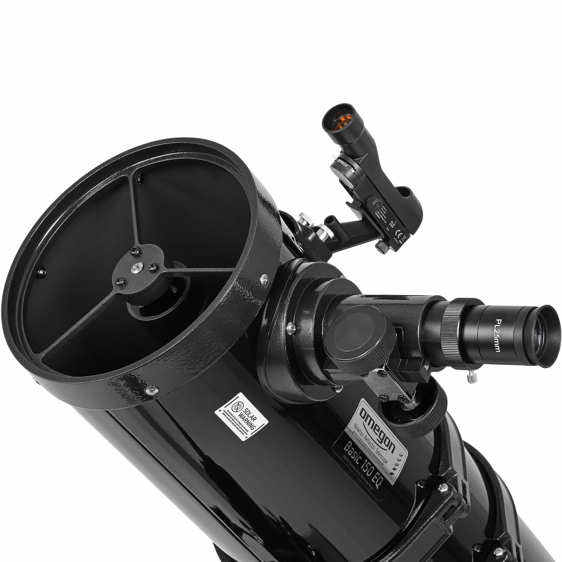 Telescopio Omegon N 150/750 EQ-3 | Per chi si avvicina all'osservazione del cielo profondo | Accessori completi | Facile da usare | Ottica con specchio grande | Telescopio astronomico