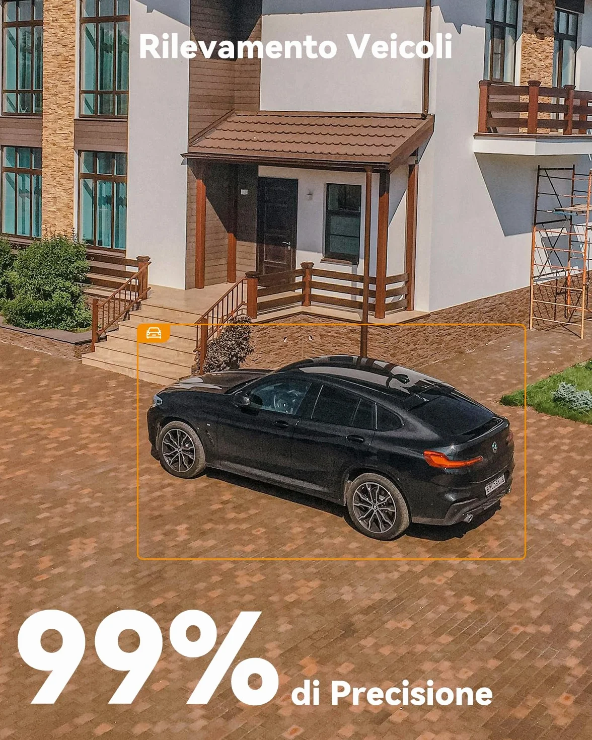 Imou 4K (3MP+5MP) Telecamera Wi-Fi Esterno Doppio Obbiettivo, 360°PTZ Videocamera Sorveglianza Esterno con Visione Notturna a Colori, Rilevamento Umano/Veicoli, IP66, Tracciamento Intelligente, 2,4ghz
