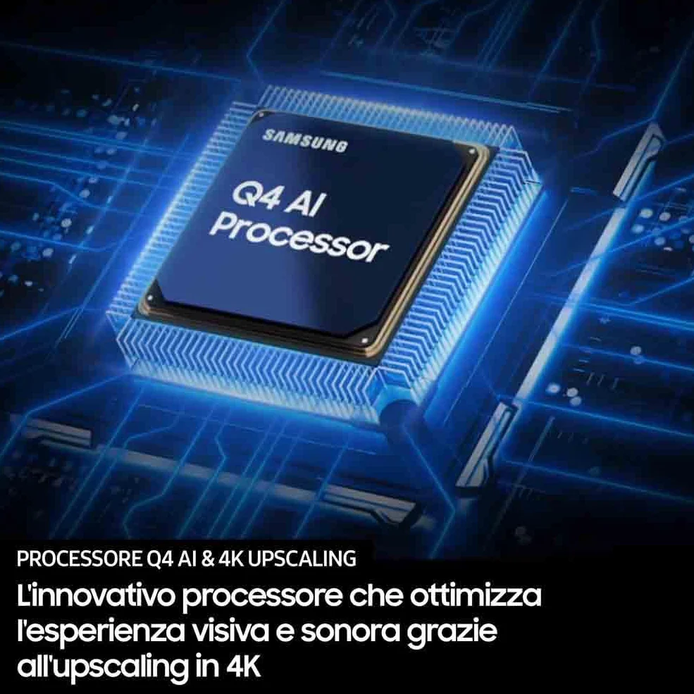 Samsung QLED 4K Smart TV 43'' QE43Q7F4AUXZT Q4 Processor, Quantum Dot, Motion Xcelerator, OTS Lite, 2025