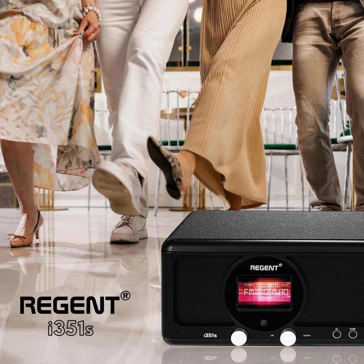 Ferguson Regent i351s Radio Internet DAB+ Wi-Fi Bluetooth Spotify Connect Hi-Fi FM Czarny