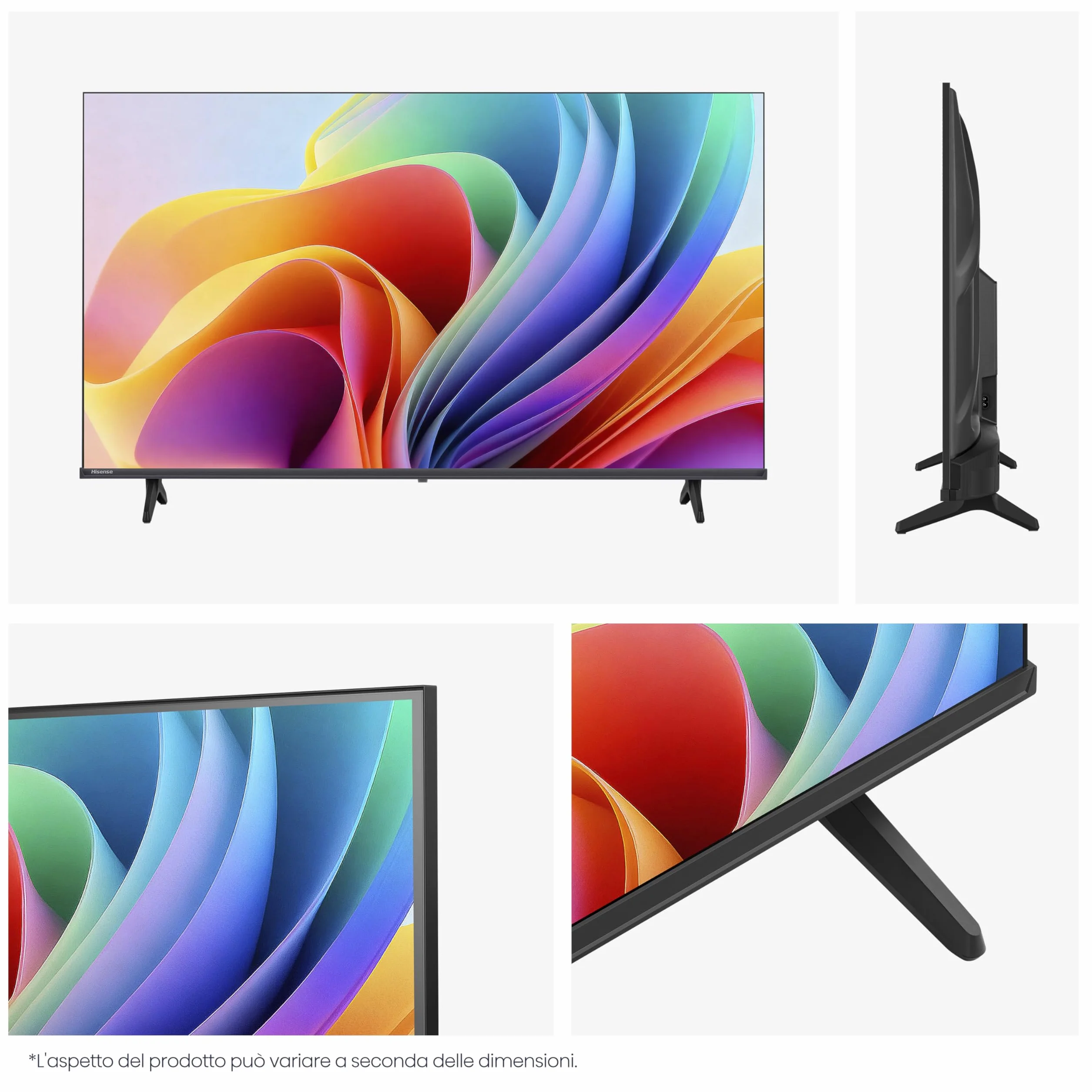 Hisense Smart TV 40" FHD 40E4ST, 60Hz, DTS Virtual X, VIDAA OS con 1000+ APP, Game Mode, Wifi, AirPlay2, Works with Alexa, lativù