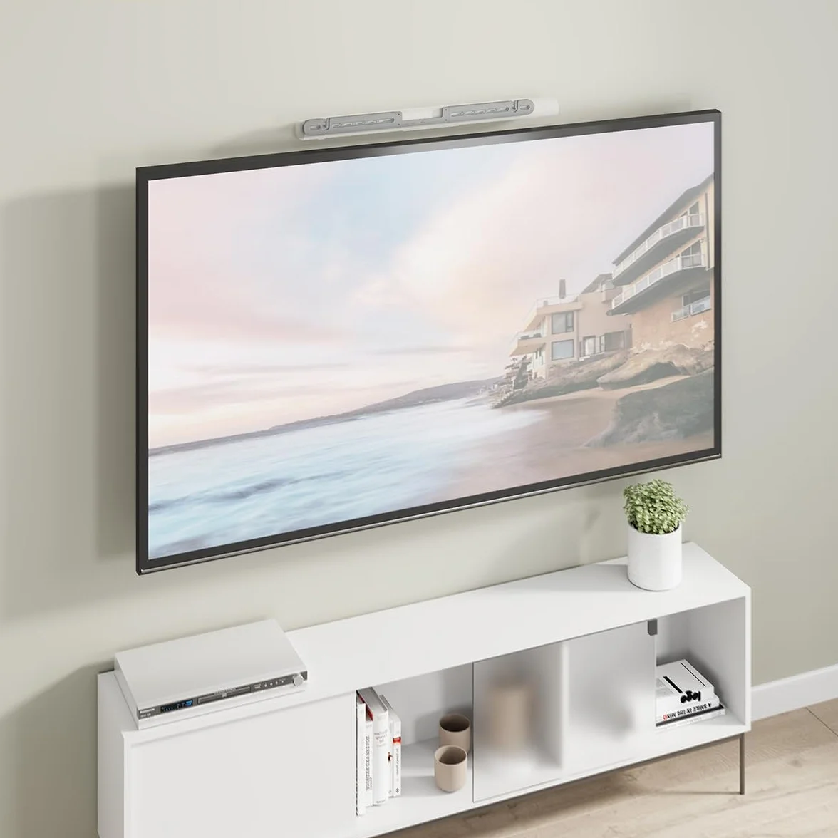my wall Supporto da parete per Soundbar SONOS® Arc Ultra HS29L - Slim Design ammortizzante antivibrazione, montaggio flessibile sopra e sotto la TV
