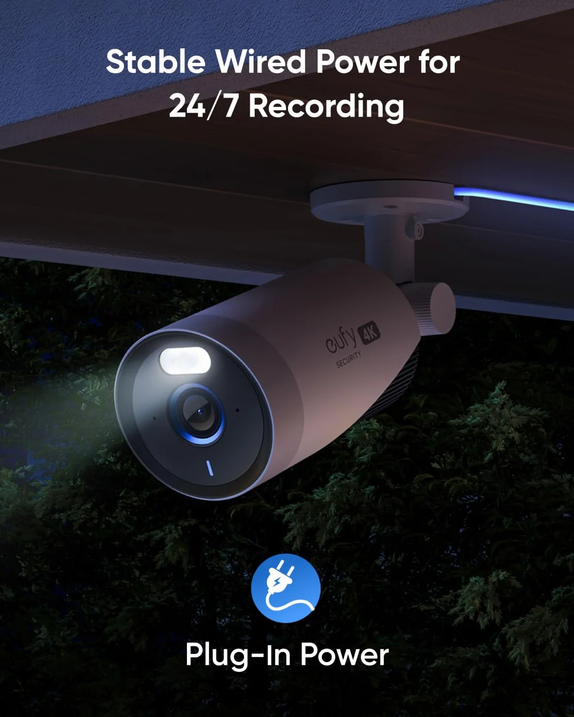 eufy Security eufyCam E330 (Professionale) Telecamera di sorveglianza per esterni 4K, registrazione 24/7, espandibile fino a 10 cam, memoria locale (ricondizionato)