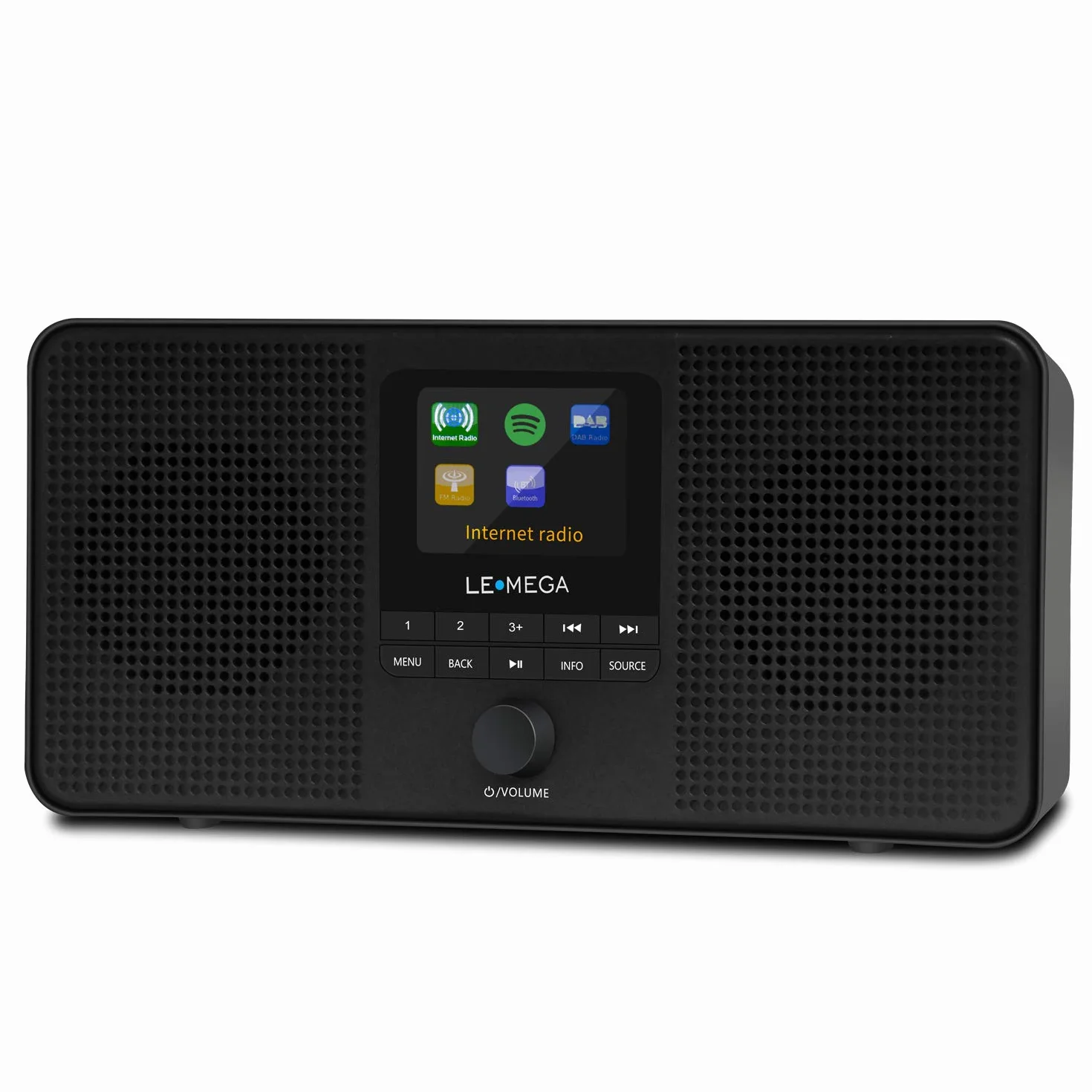 LEMEGA IR4S Radio Internet Stereo WiFi DAB+ FM Bluetooth Altoparlante Sveglia 60 Preimpostazioni Nera