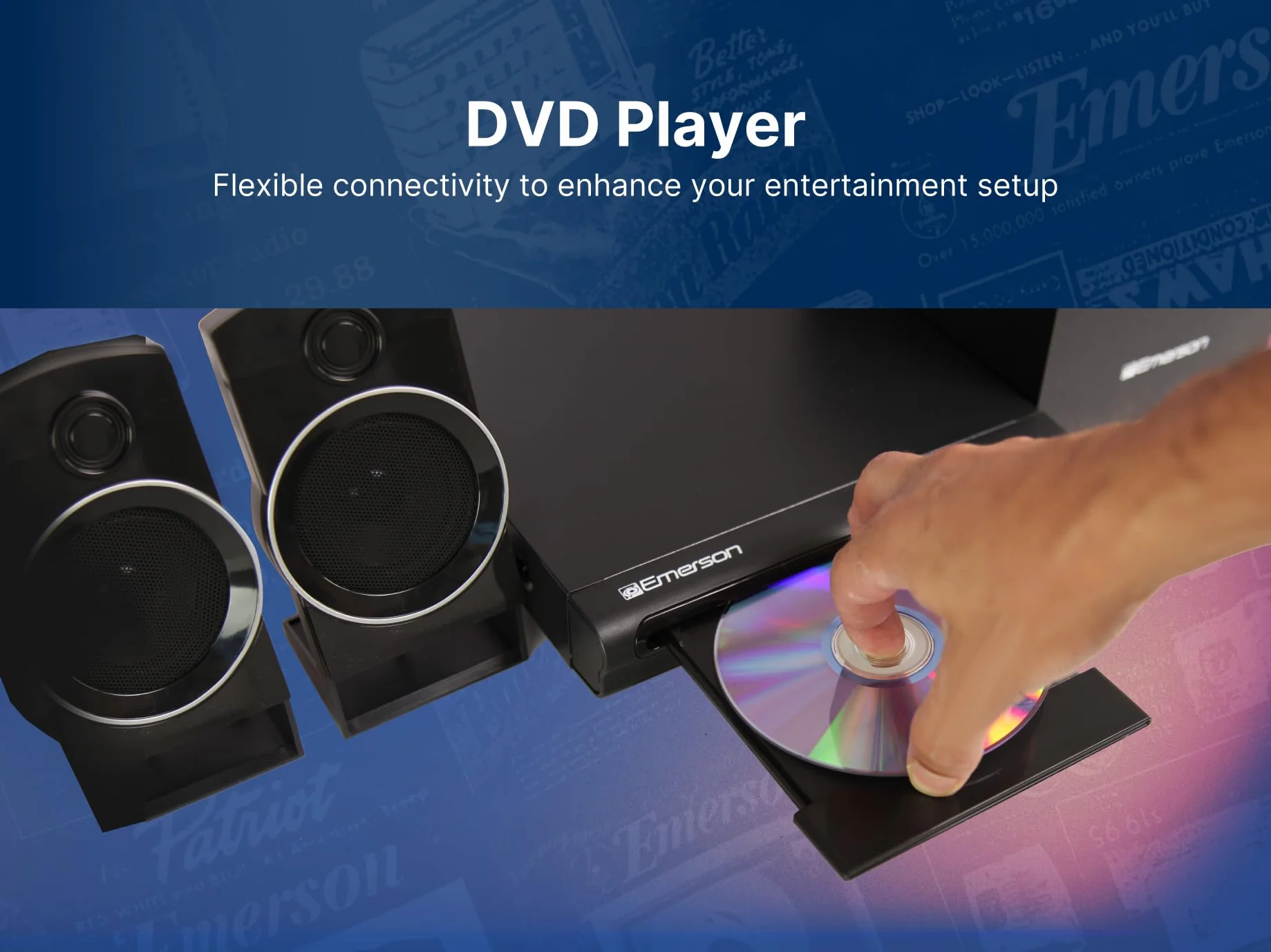 Emerson ED-8050 2,1 canali Home Theater lettore DVD e altoparlante surround sistema audio