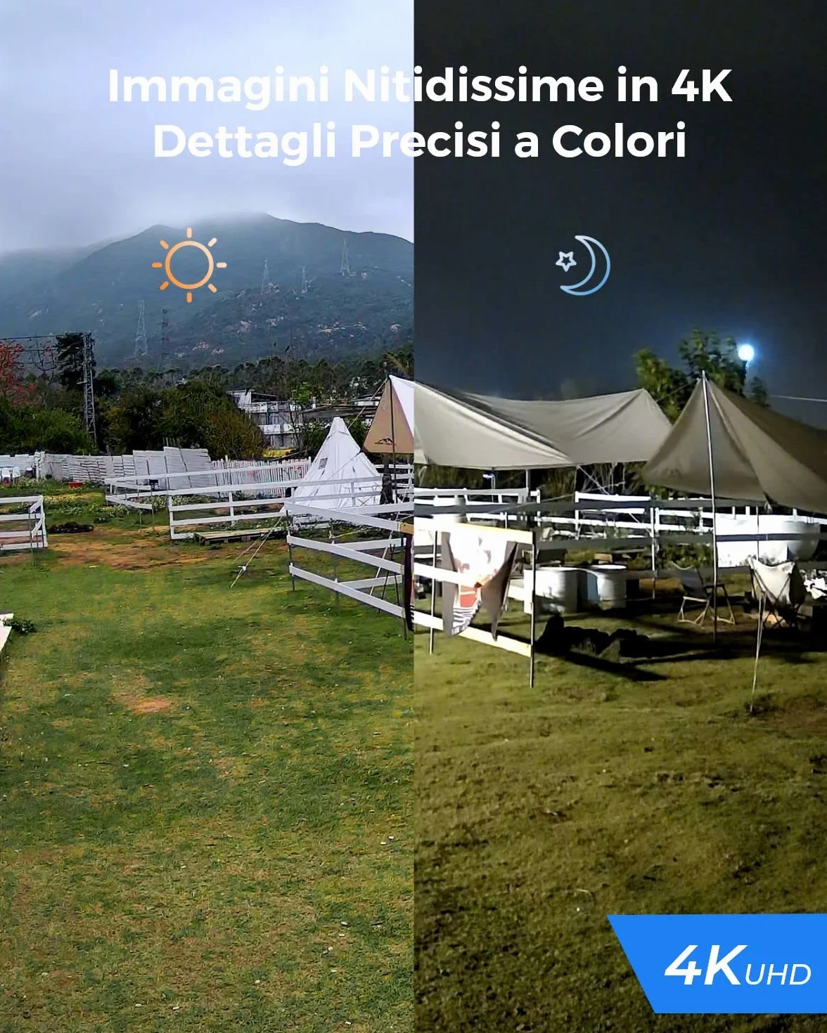 Reolink PoE 4K Telecamera Esterno, 5X Zoom Ottico, Rilevamento di Uomo/Veicolo/Animale, Faretti per Visione Notturna a Colori, Audio Bidirezionale, Time-Lapse, Slot per Scheda microSD, RLC-811A