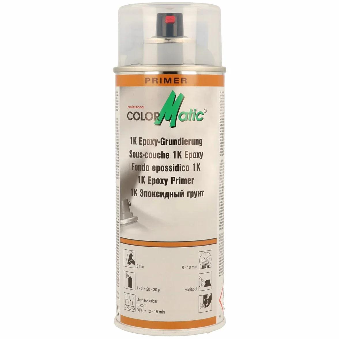COLORMATIC CM 174414 - Primer epossidico professionale 1K, 400 ml, grigio