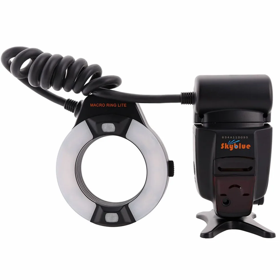 Meike MK-14EXT iTTL TTL LED Macro Anello Flash Light per NIK0N D4 D800 D5200 D7100 Fotocamera DSLR con supporto per slitta a caldo
