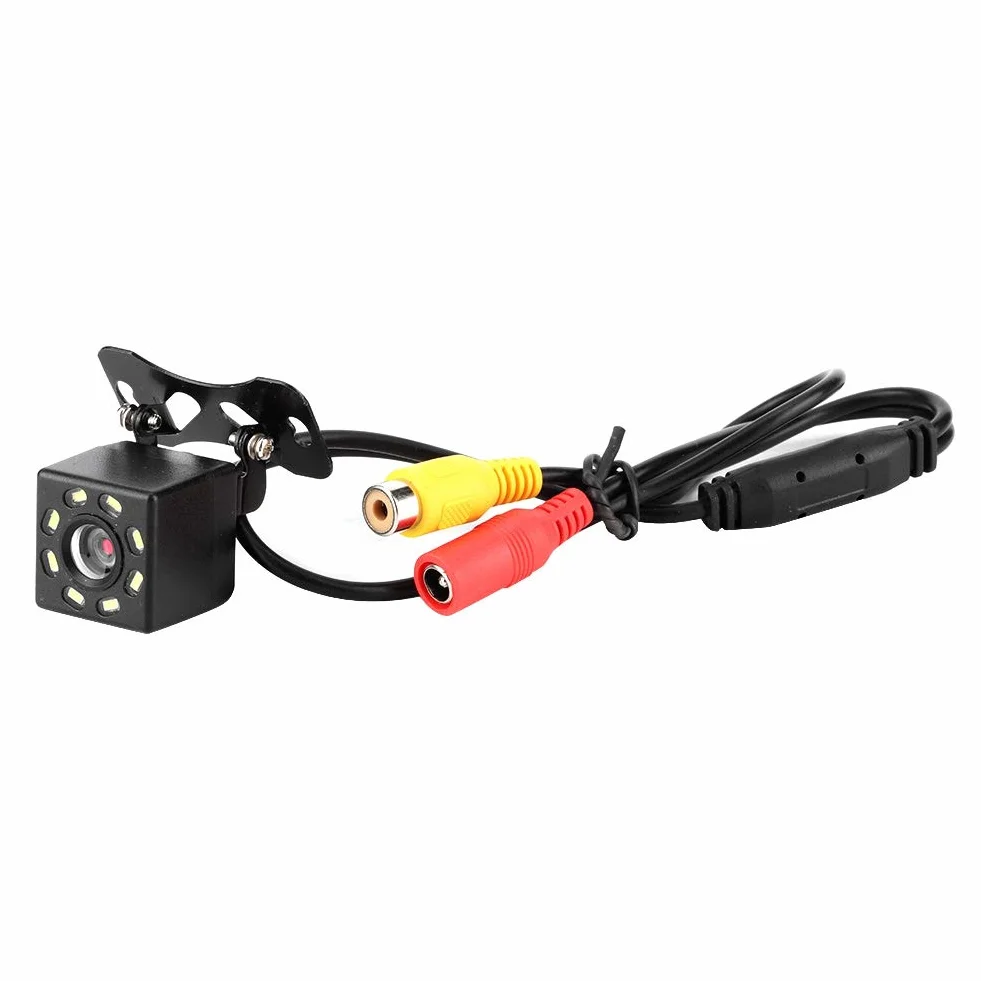 Kit monitor specchietto retrovisore per auto 4.3in HD Mirror Dash Cam Telecamera di backup impermeabile 8LED Telecamera per specchietto retrovisore Monitor per visione notturna