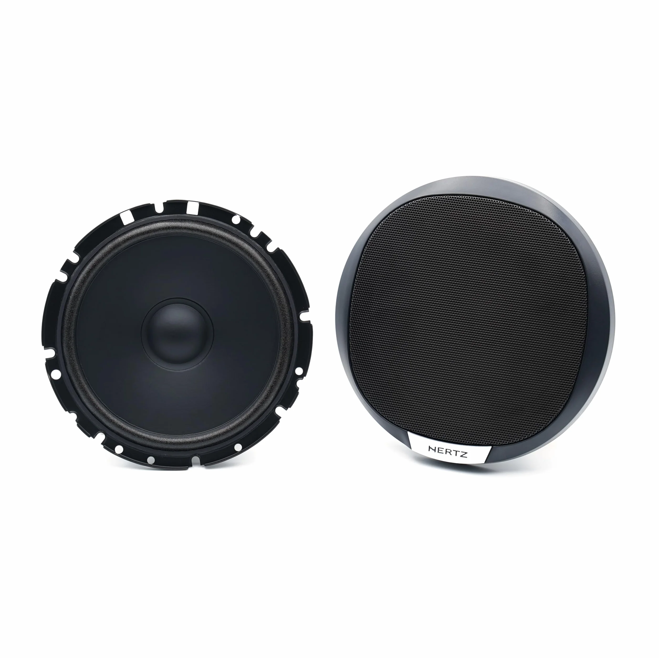 Hertz K 165 Fan Edition - Kit di altoparlanti 2 vie con woofer da 165/170 mm, tweeter da 24 mm e crossover, 300W Peak, 4ohm, Griglie incluse e installazione facile