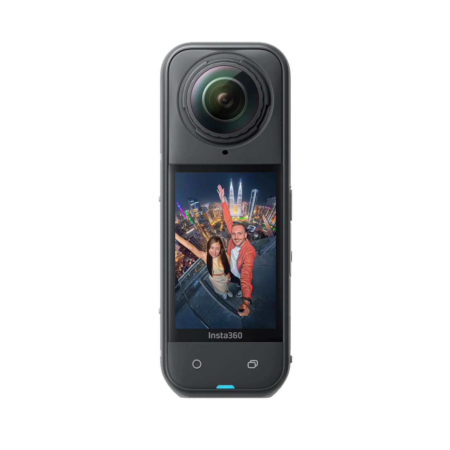 Insta360 X5 -Camera Impermeabile 8K 360º, Superba in Bassa Luce, Selfie Stick Invisibile, Obiettivi Sostituibili, Autonomia 3 ore, Cover Antivento, Stabilizzazione, Design con triplo Chip IA