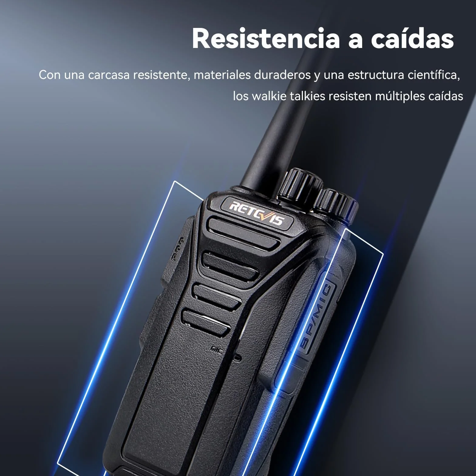 Retevis RT27 Walkie Talkie PMR446 6 Slot Charger Professional Long Range 6 Pack Black
