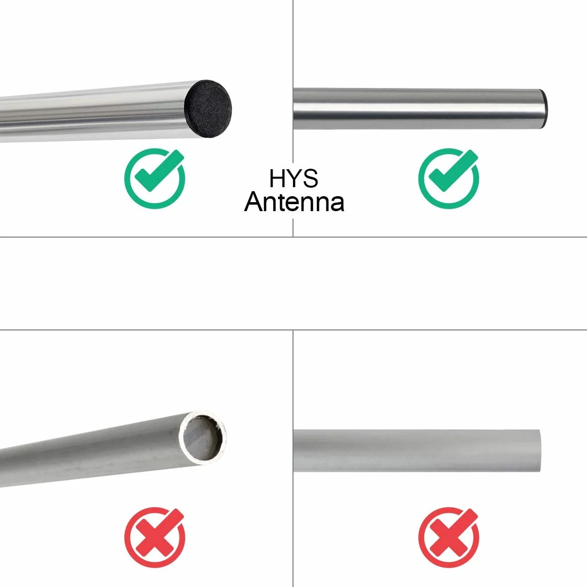 HYS Dual-Band 9,5/11,5 dBi 100 W Antenna Yagi 8 elementi fascio 2 metri / 70 cm VHF/UHF Antenna Yagi da esterno con bullone a U per radio digitale/ripetitore Ham Mobile 144/430 MHz (TC -YG08UV)