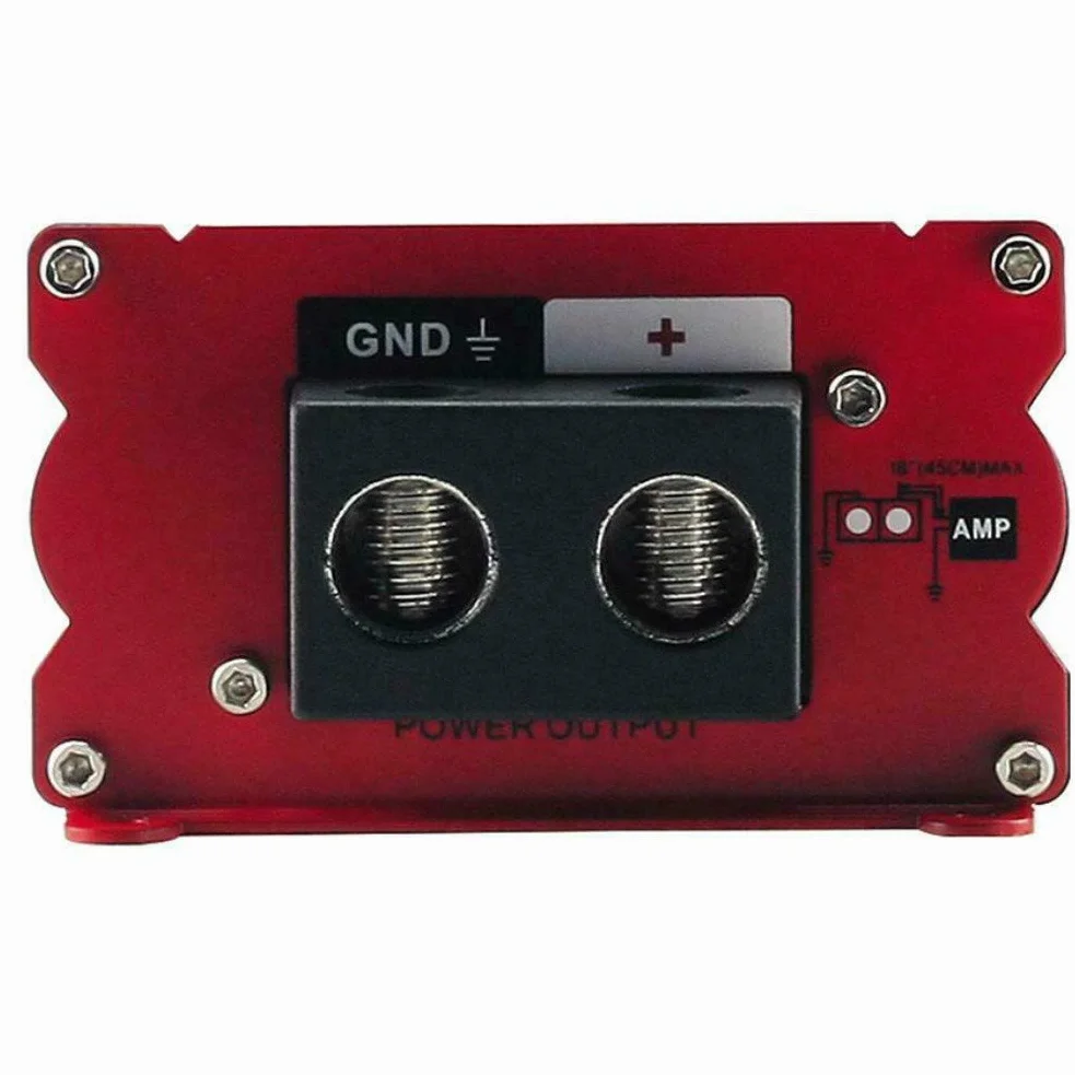 1 RENEGADE RX1800 power cap condensatore car audio 18 farad per impianti fino a 18000 watt rms 1 2 3 4 5 10 capacitor auto spl nero, 1 pezzo