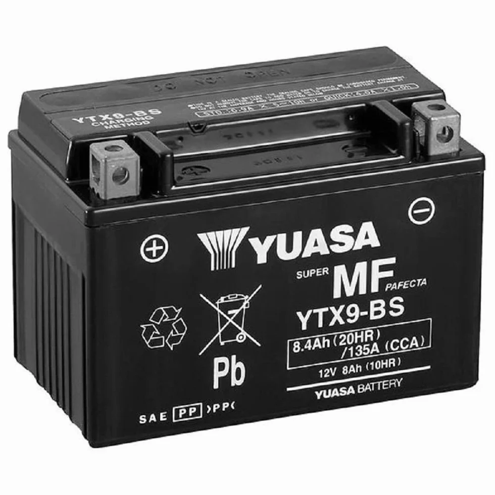 Yuasa YTX9 batteria moto 12V precaricata sigillata