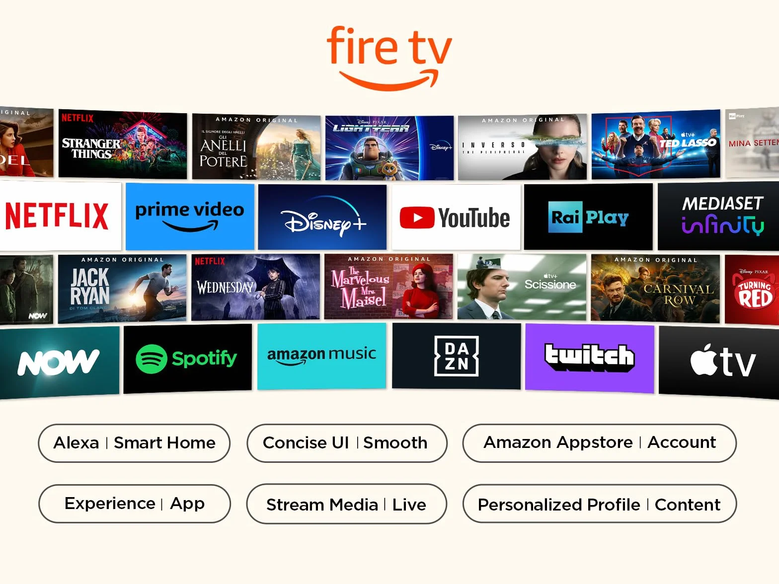 TCL 40SF540 TV 40" Full HD HDR e HLG Fire TV, Dolby Audio DTS Virtual: X, Design Bezel Less, Controllo Vocale, Bluetooth 5.0