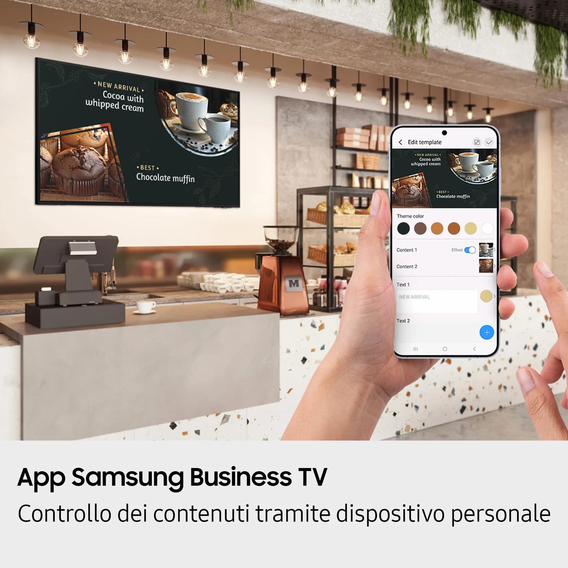 Samsung Business TV Serie BEF-H da 50", UHD 3840x2160 con Funzionalità HDR10+, Tizen, HDMI, USB, Bluetooth, WiFi, Accesso Remoto