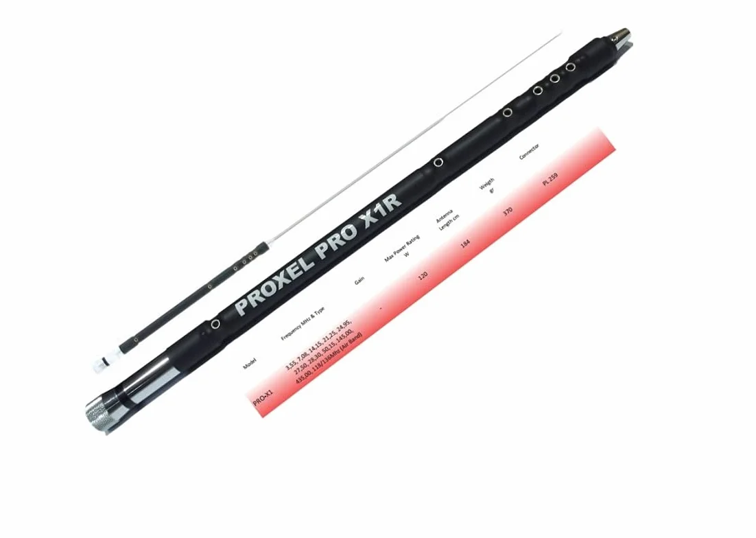 PRO-X1 Antenna VEICOLARE BIBANDA HF/VHF 10 Bande Attacco PL-259