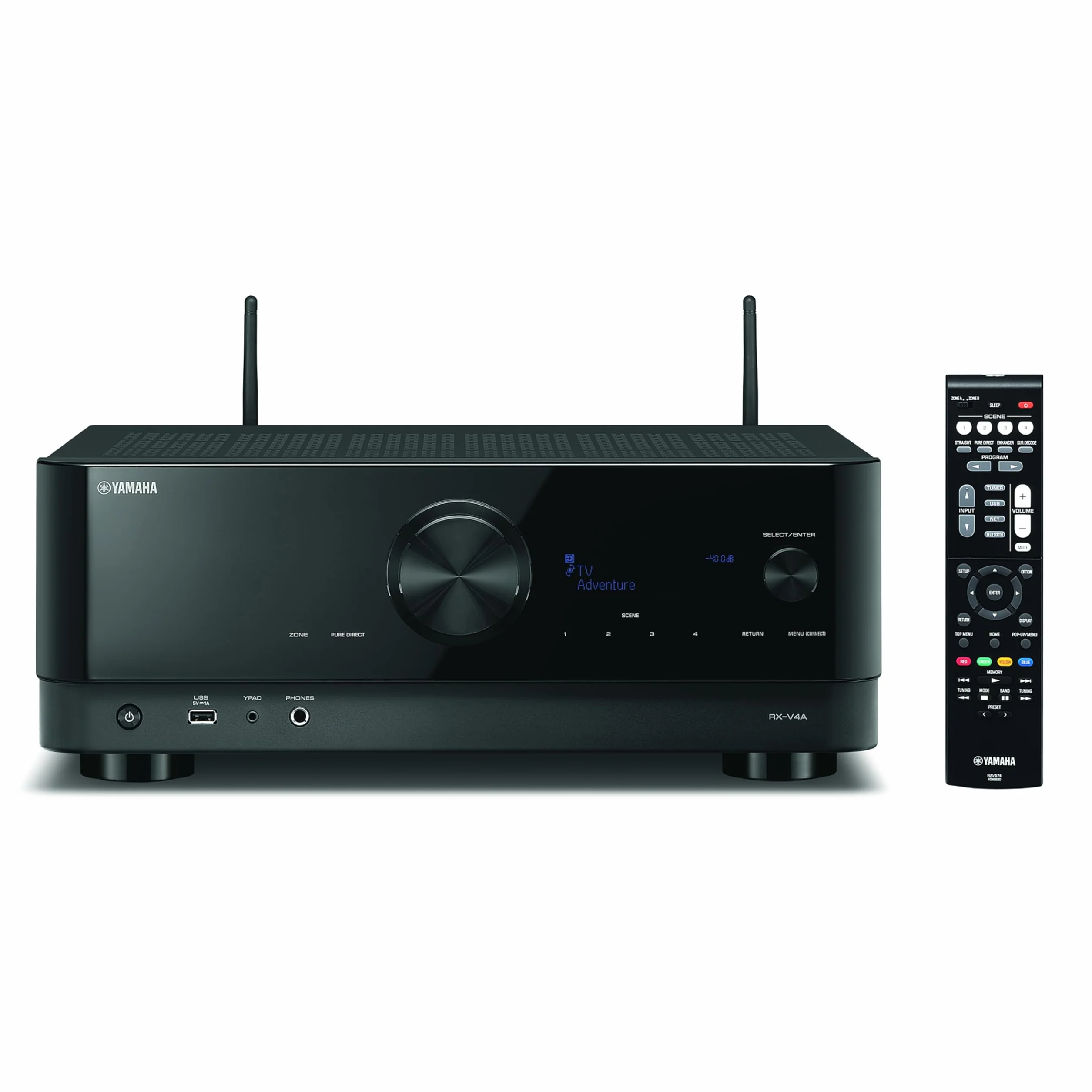 Yamaha Rx-V4A Amplificatore AV 5.2 Canali Surround Bluetooth Wi-Fi Nero