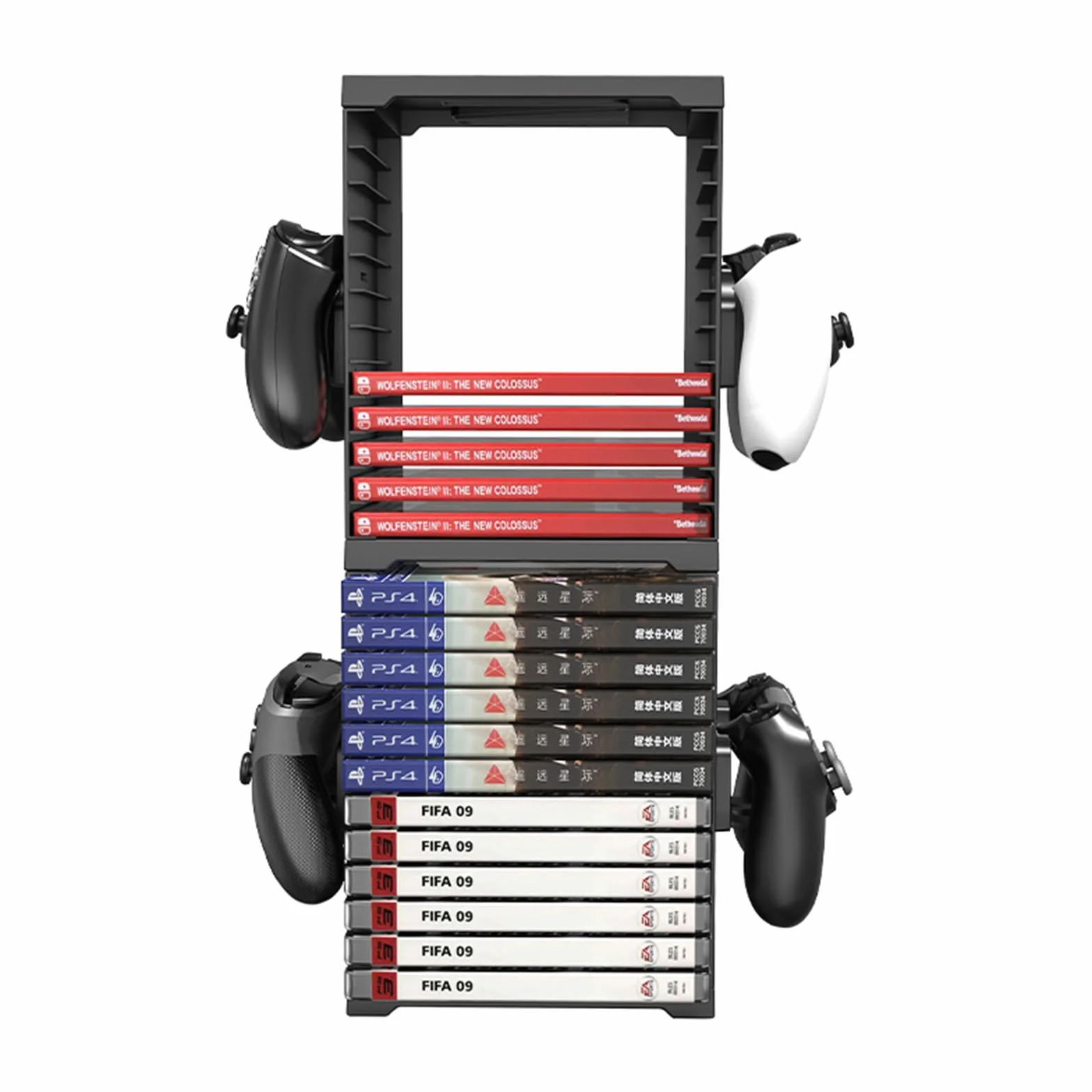Torre di immagazzinamento per videogiochi Game storage tower compatibile con PS5/PS4/Xbox Series X/Xbox One/Nintendo Switch