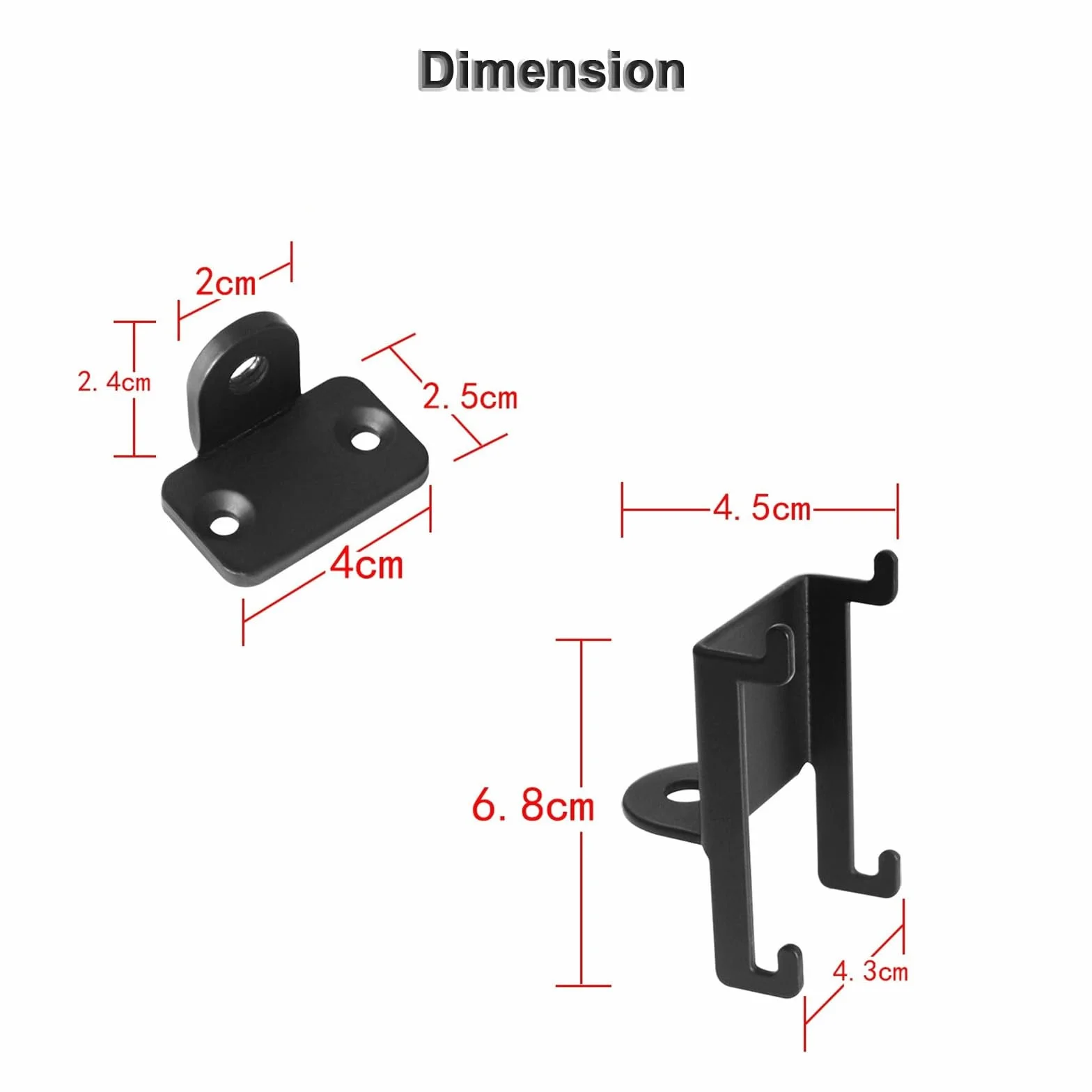 Confezione da 2 staffe di montaggio a parete per altoparlanti surround wireless Bose Virtually Invisible 300, nero