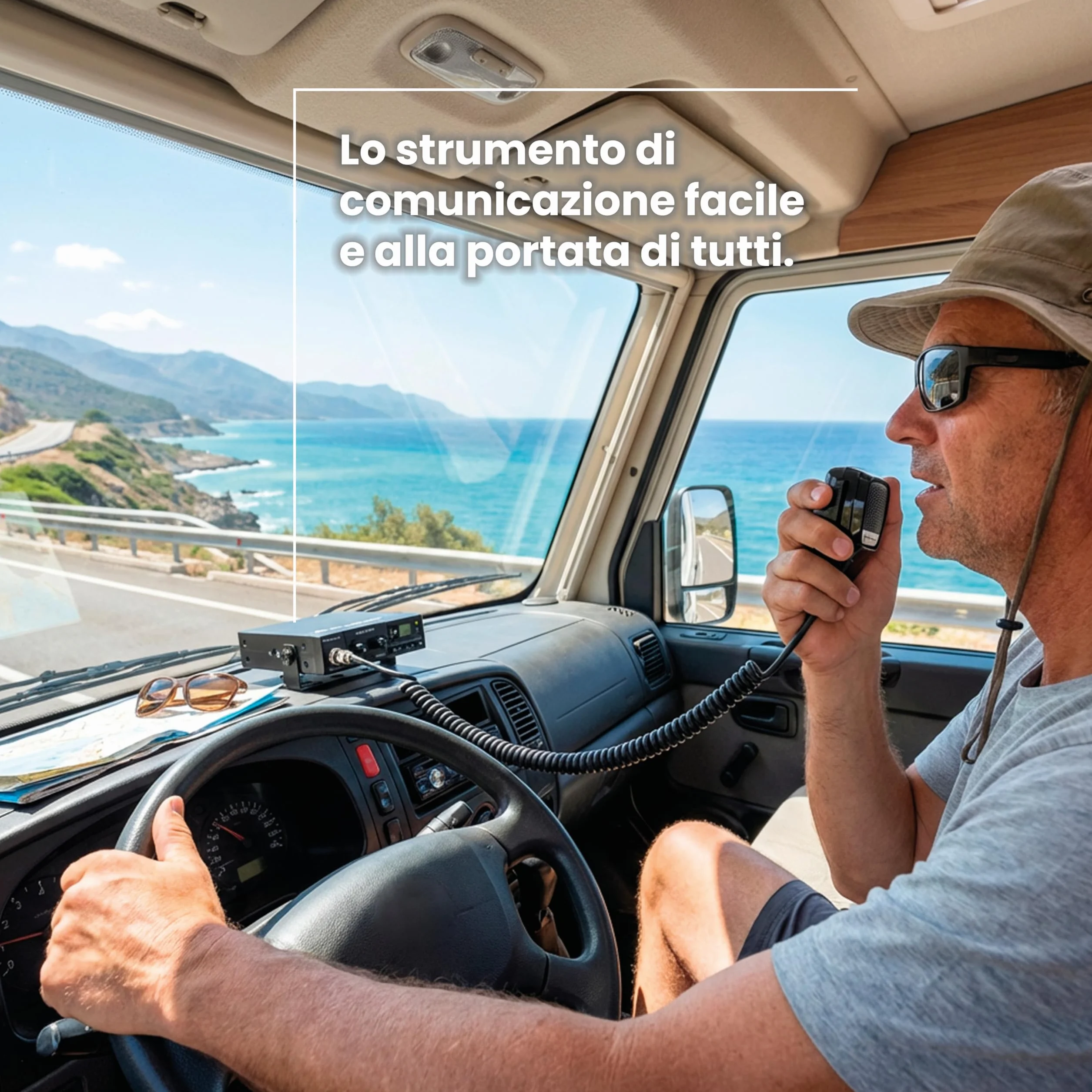 Midland Alan 100 Plus CB Radio Ricetrasmittente Veicolare 40 Canali AM/FM Nero