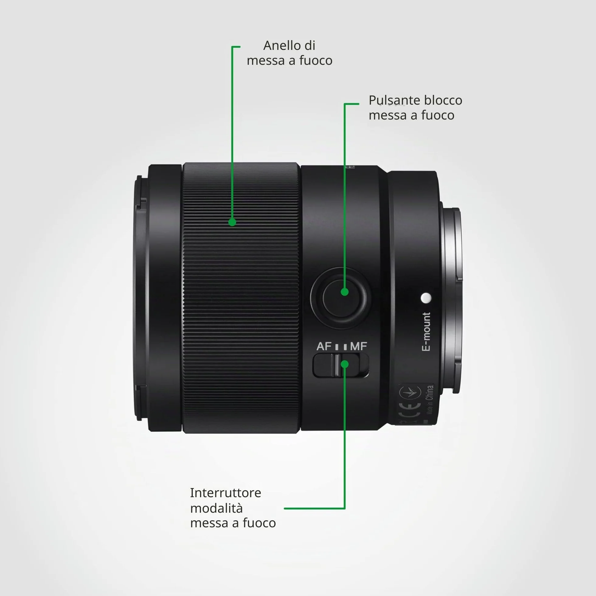 Sony SEL35F18F – 35mm f/1.8 Obiettivo Grandangolare (Full Frame, E-Mount, Leggero e Nitido, Ideale per Street e Reportage, Compatibile con Alpha 7/9/1)